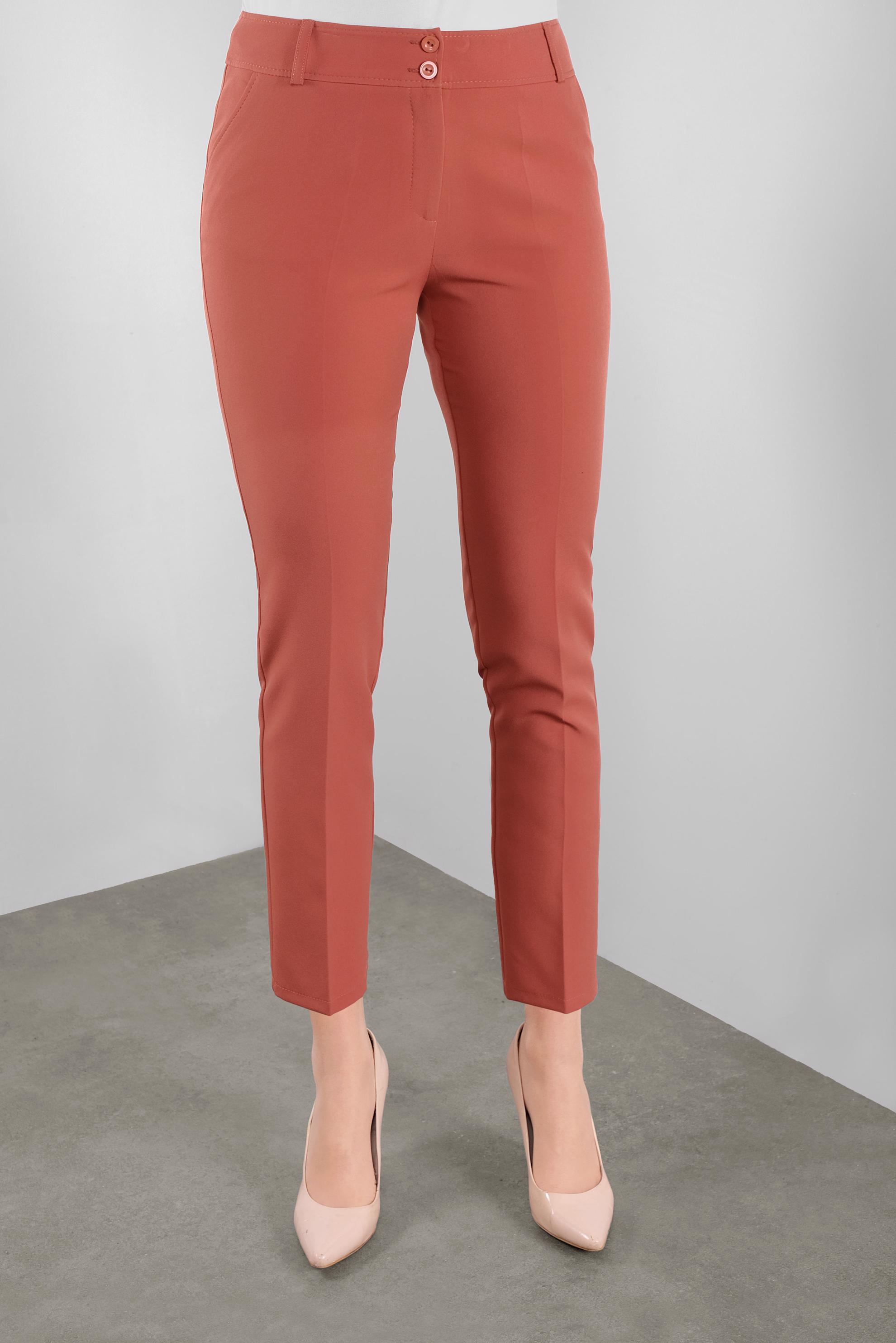 Tesettür giyim BORDO KLASİK KESİM PANTOLON 70127 