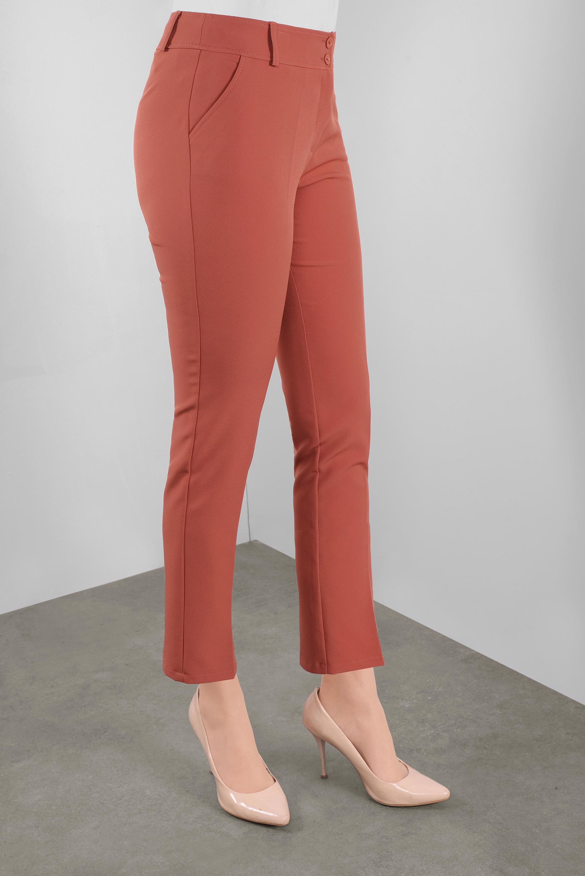 Tesettür giyim BORDO KLASİK KESİM PANTOLON 70127 