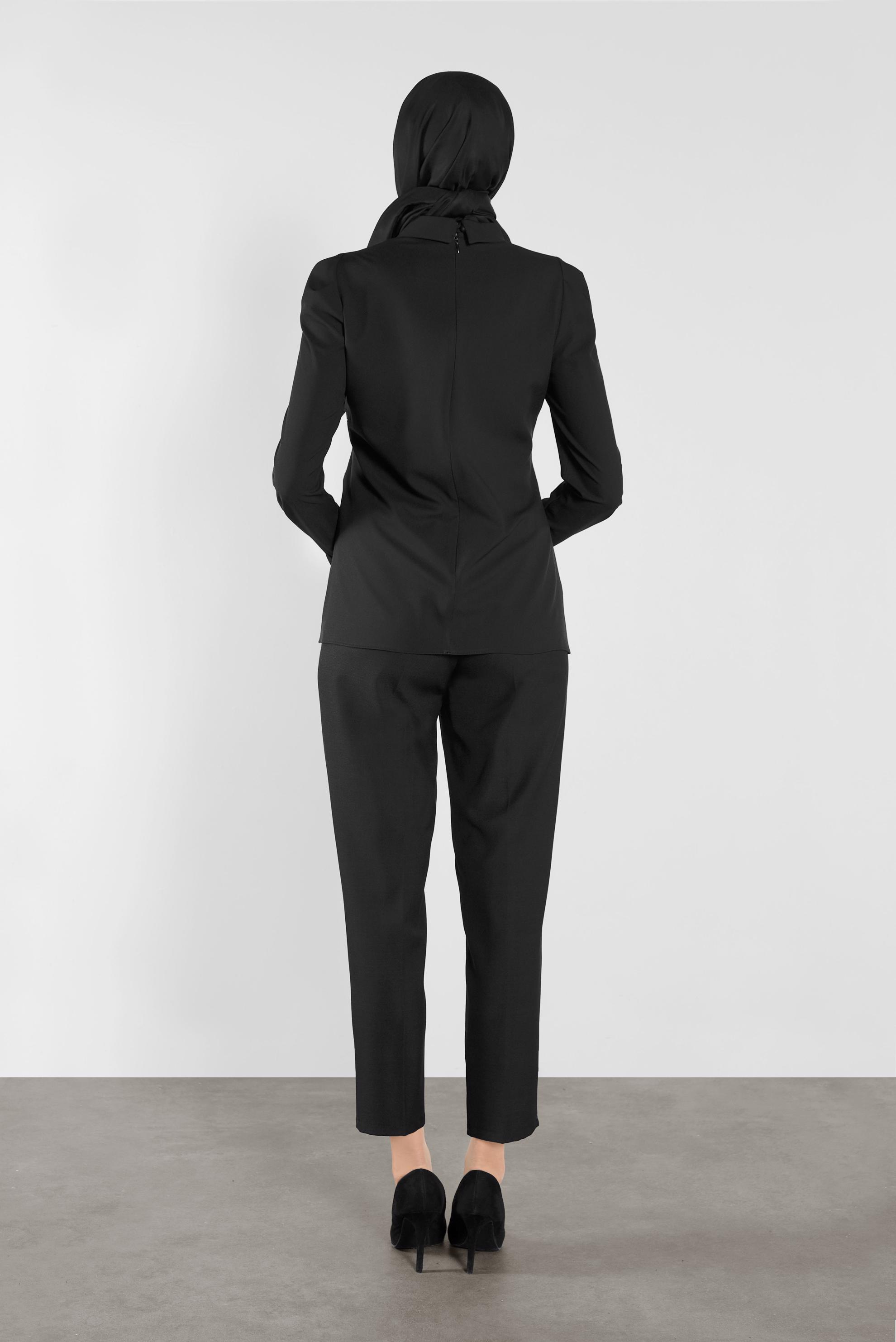 Tesettür giyim SİYAH KLASİK PANTOLON 70128