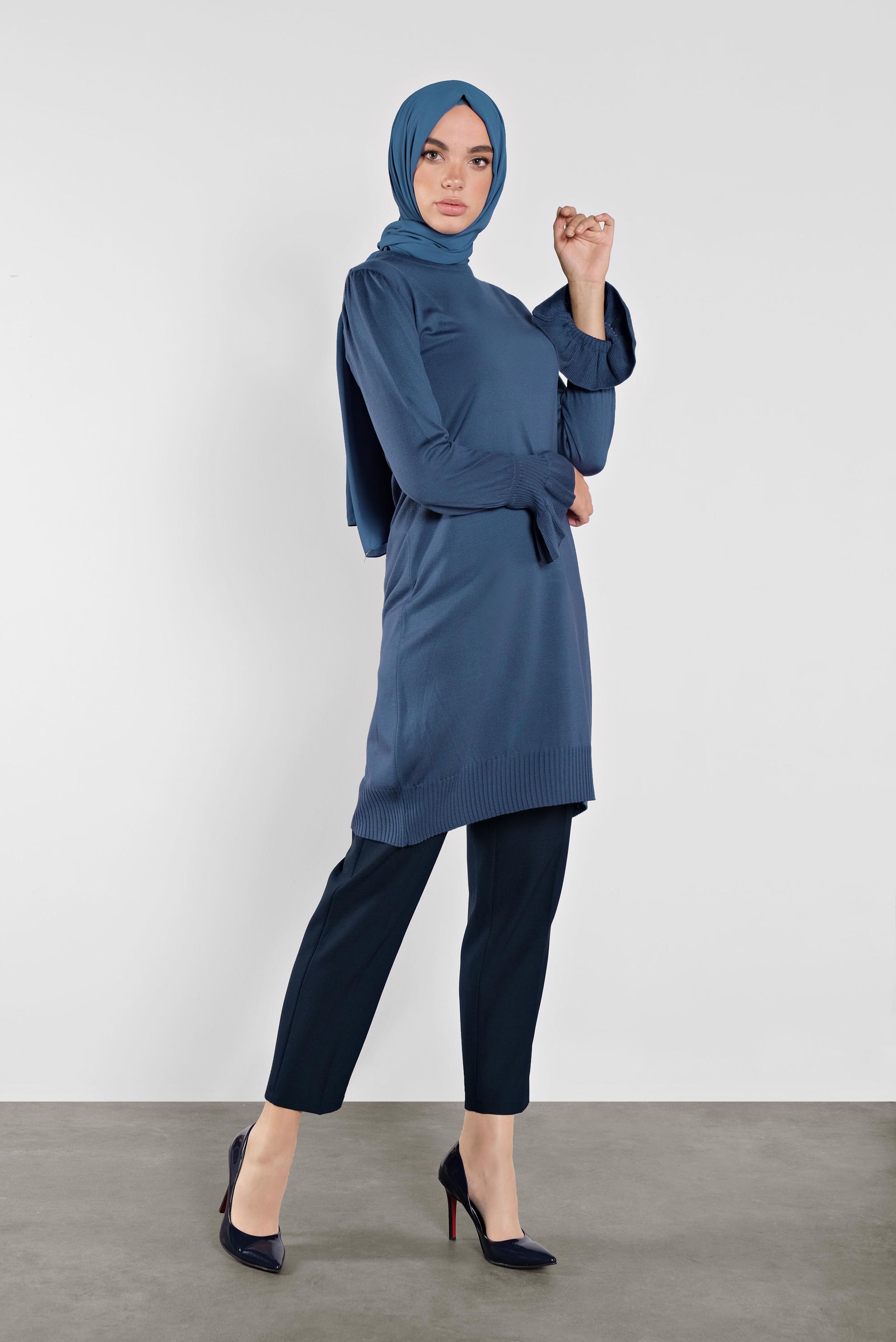 Tesettür giyim LACİVERT KLASİK PANTOLON 70128