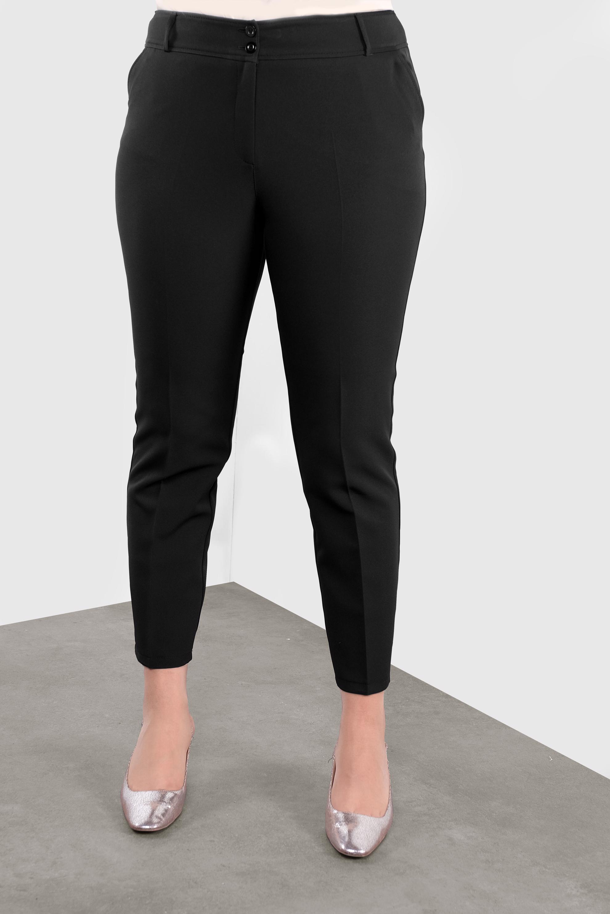 Tesettür giyim SİYAH ARA BEL PANTOLON 70129 