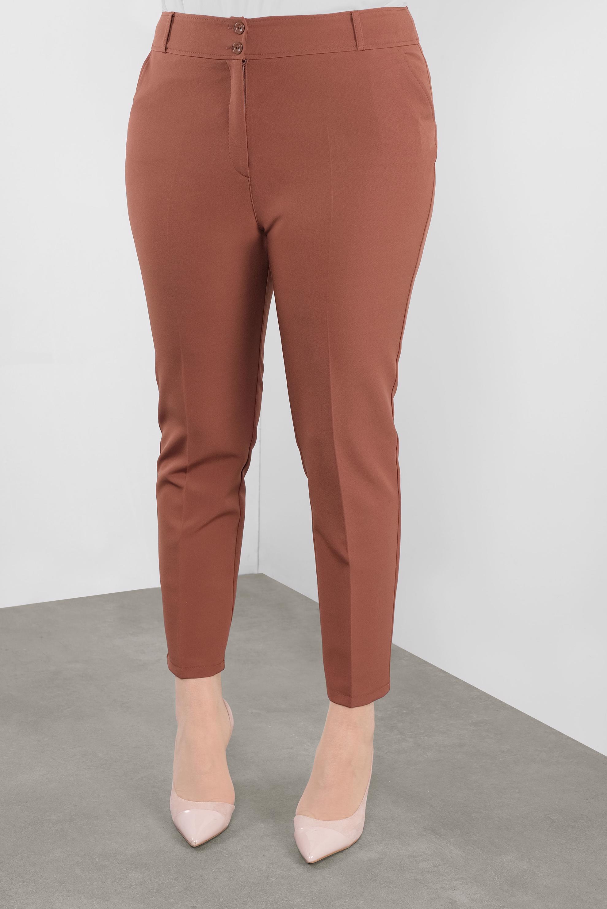 Tesettür giyim TURUNCU ARA BEL PANTOLON 70129 