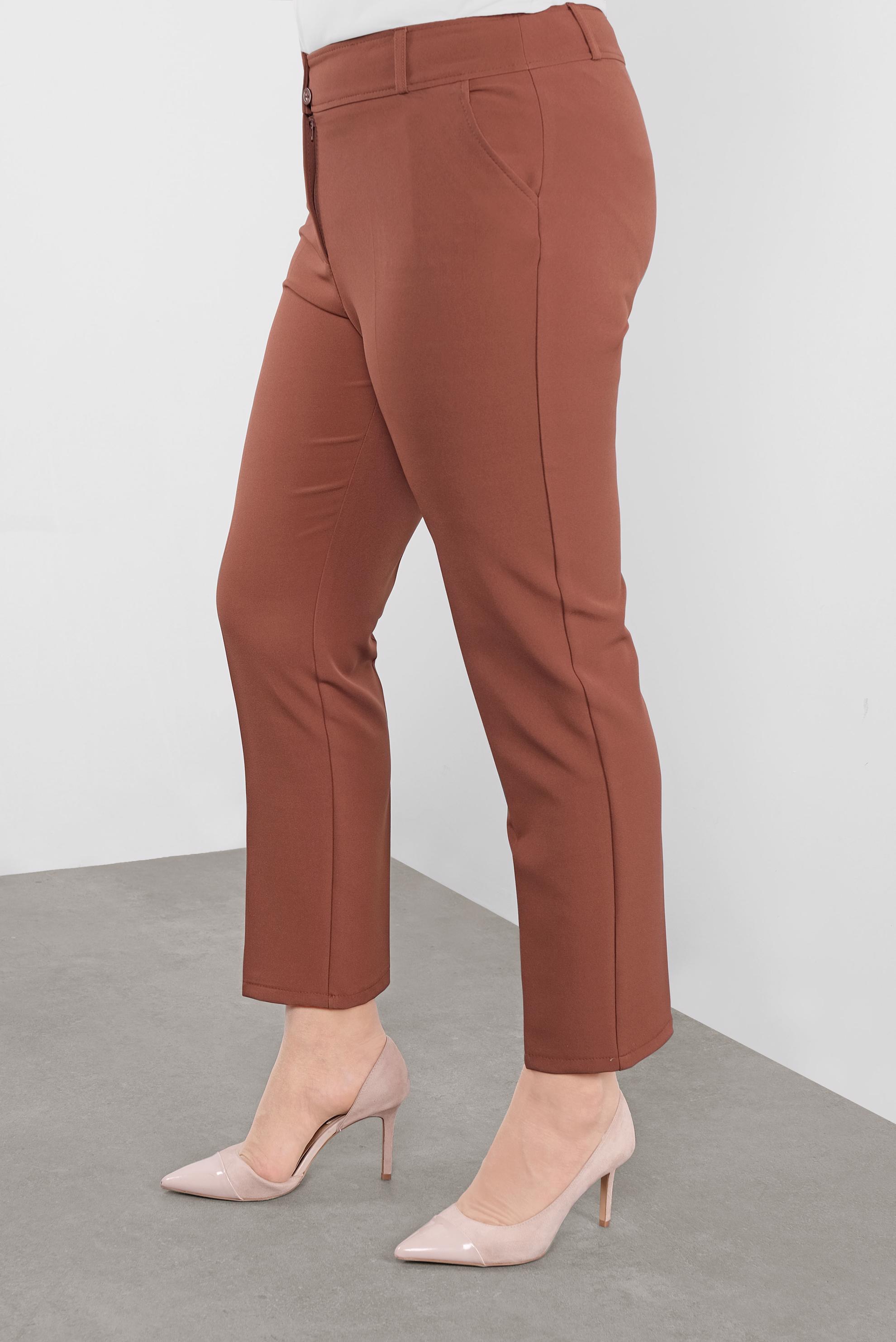 Tesettür giyim TURUNCU ARA BEL PANTOLON 70129 