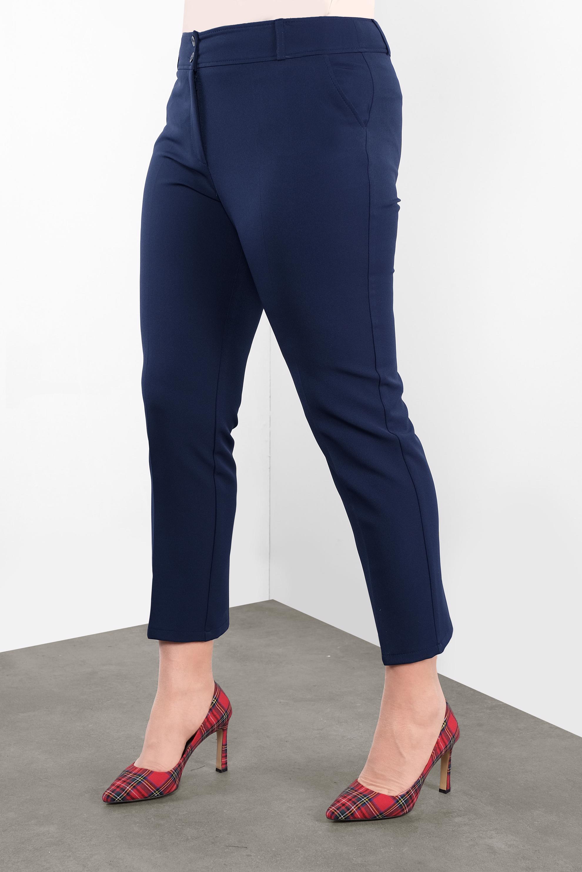 Tesettür giyim LACİVERT ARA BEL PANTOLON 70129 