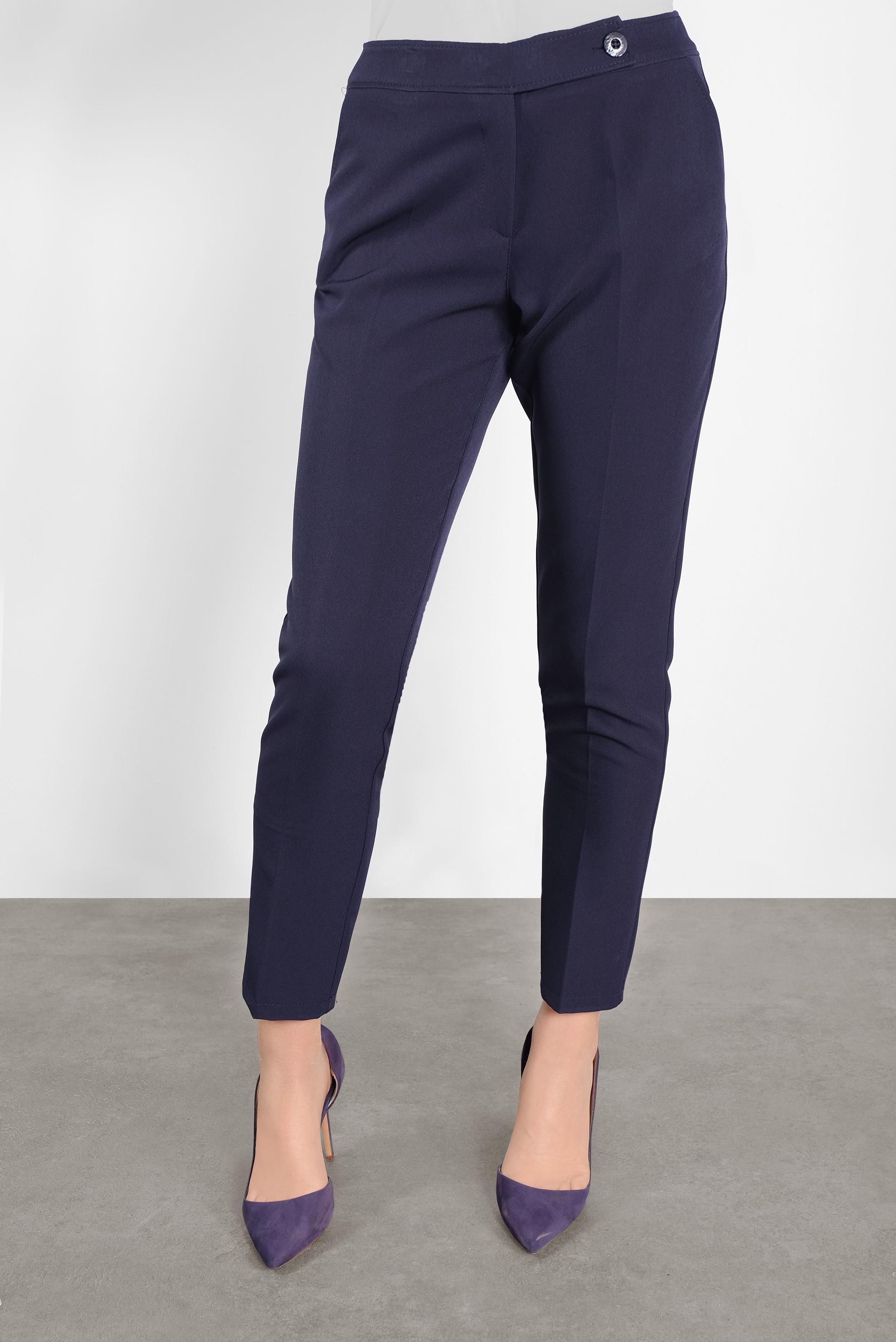 Tesettür giyim LACİVERT YANDAN DÜĞMELİ KLASİK KESİM PANTOLON  70132 