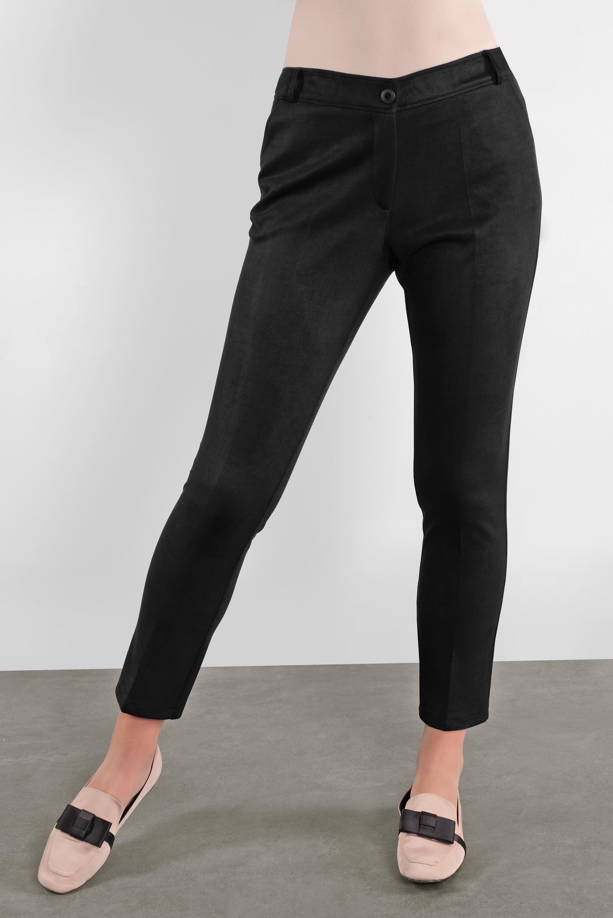 Tesettür giyim SİYAH SÜET PANTOLON 70133 