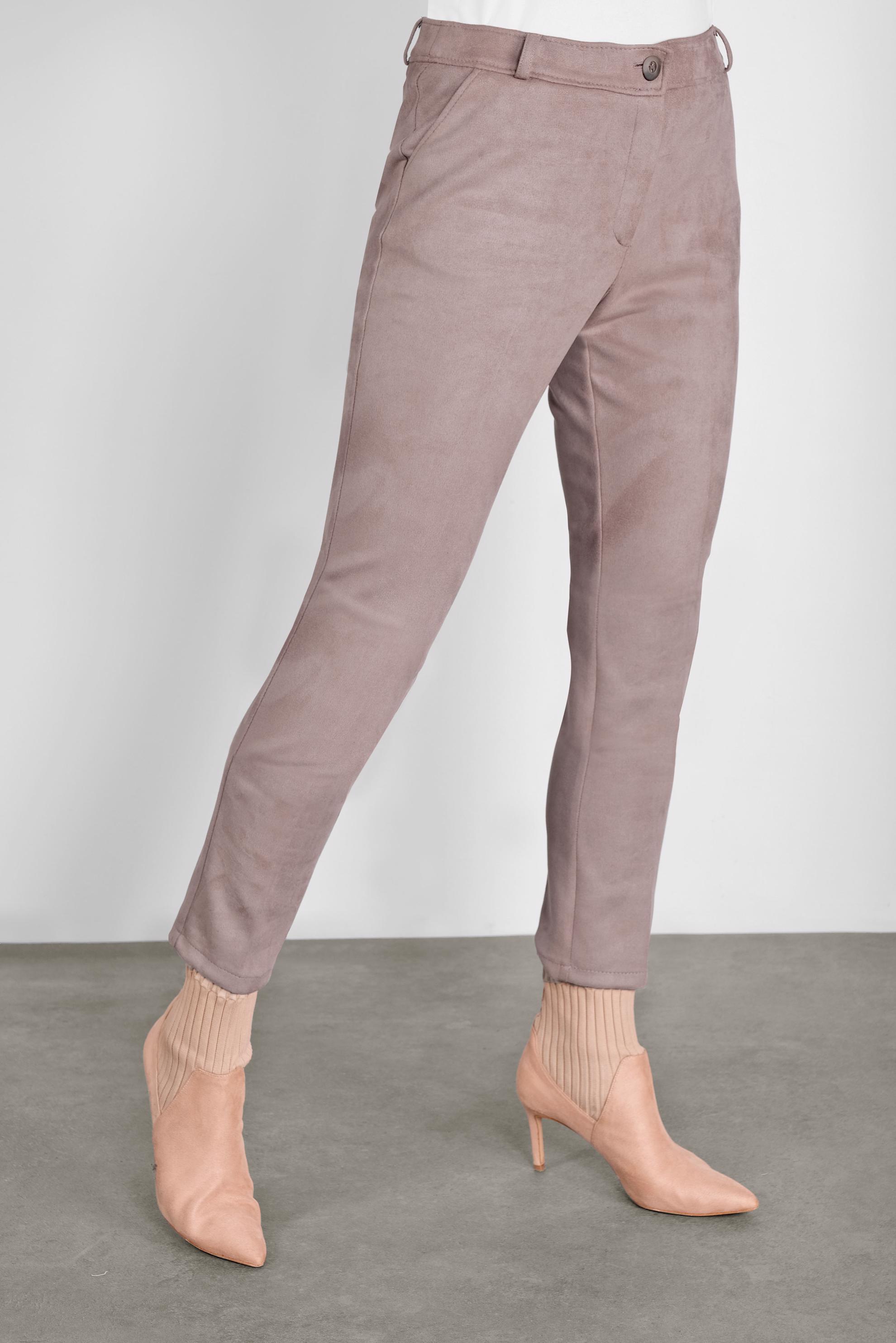 Tesettür giyim VİZON SÜET PANTOLON 70133 