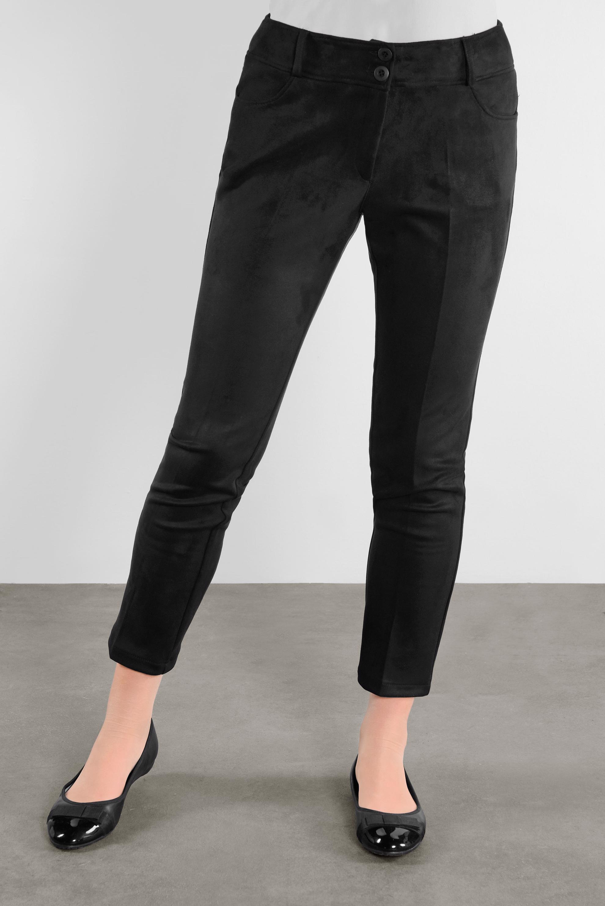 Tesettür giyim SİYAH SÜET PANTOLON 70134 