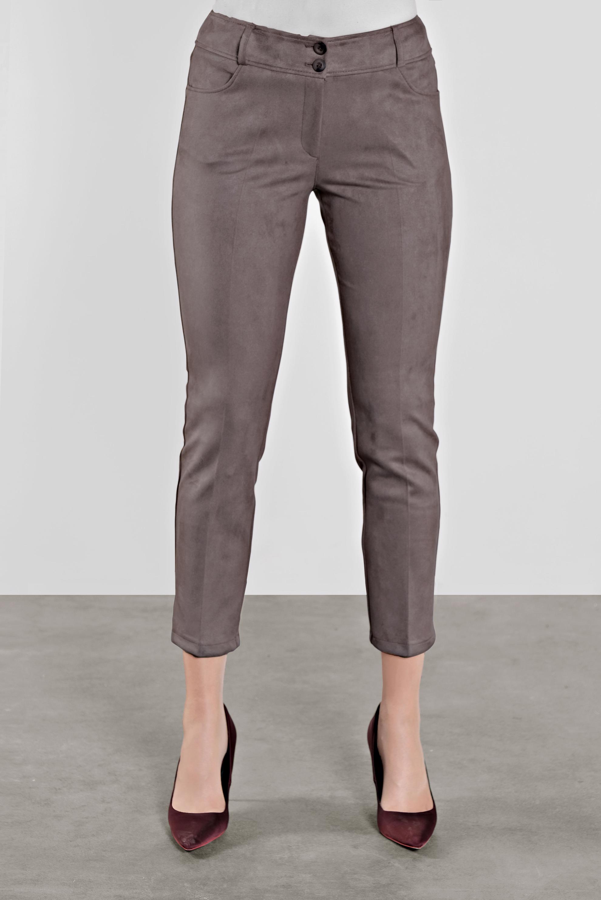 Tesettür giyim VİZON SÜET PANTOLON 70134 