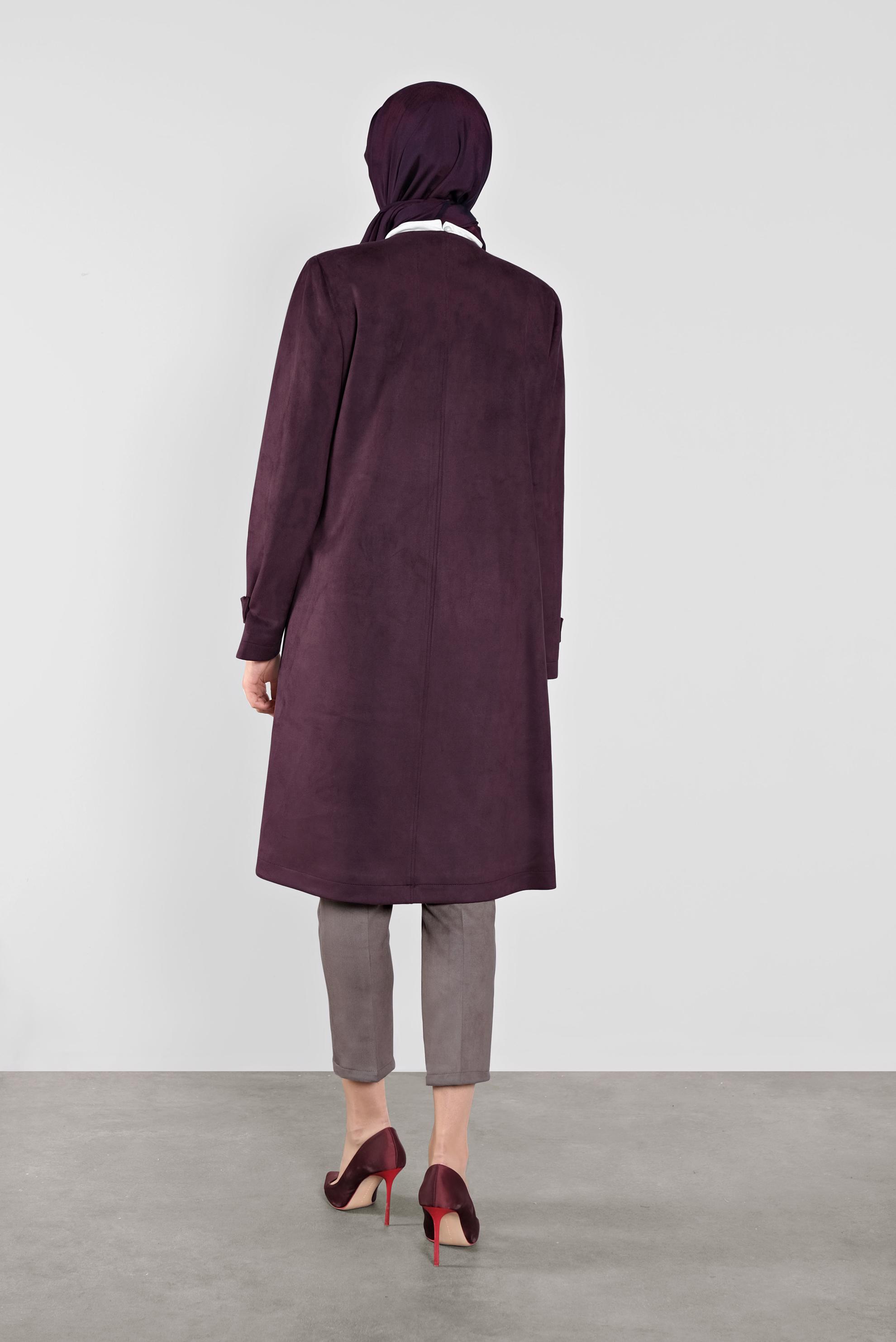 Tesettür giyim VİZON SÜET PANTOLON 70134 