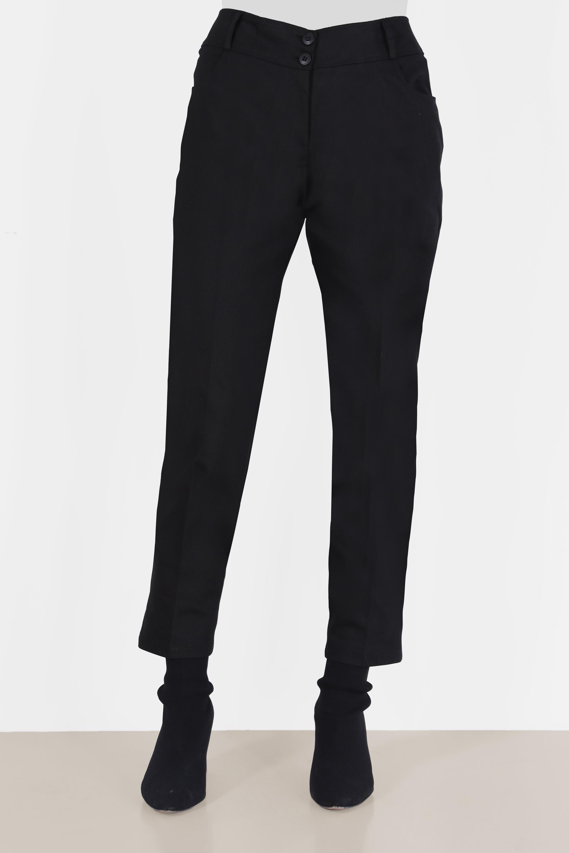 Tesettür giyim SİYAH KLASİK KESİM PANTOLON 70135