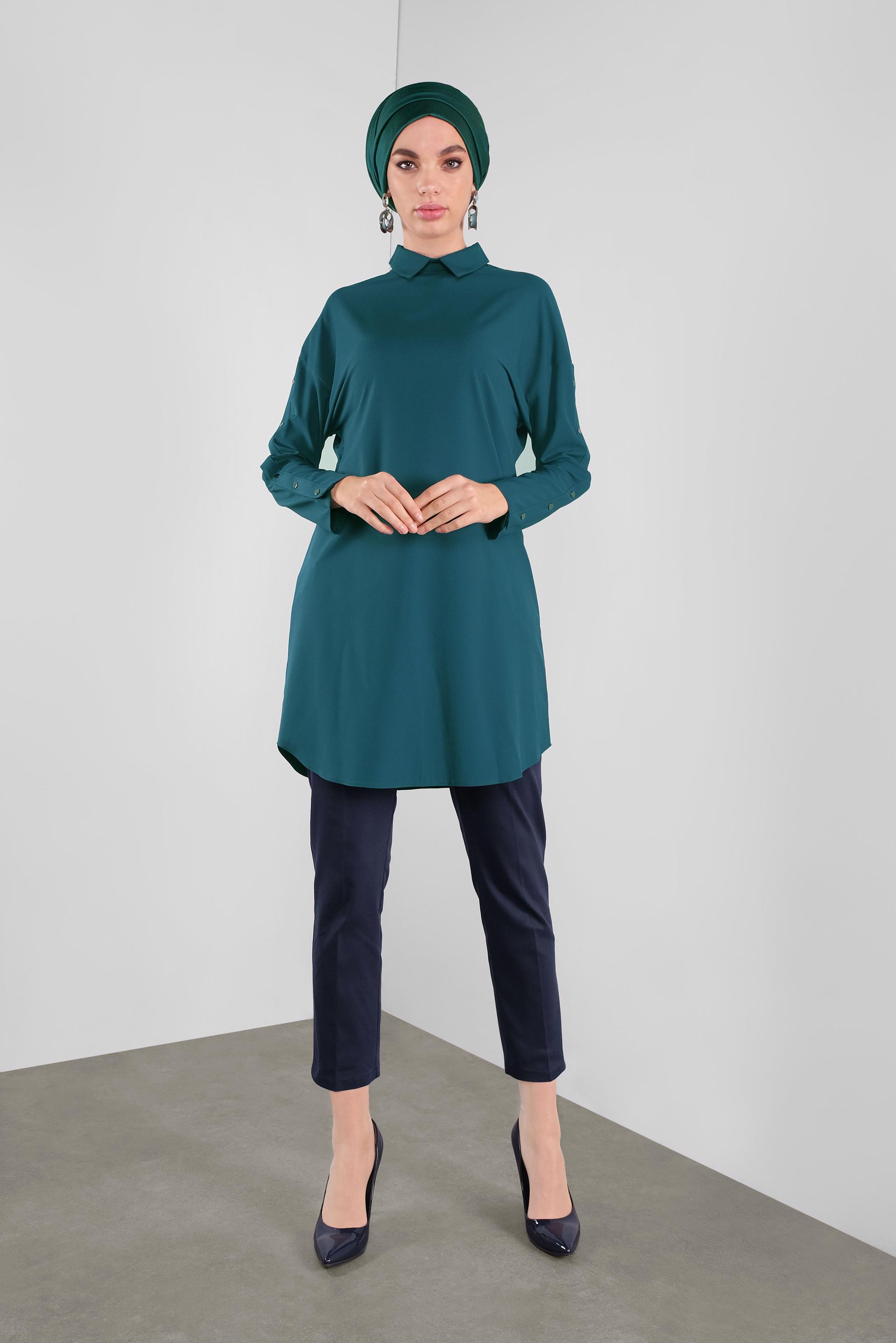 Tesettür giyim LACİVERT KLASİK KESİM PANTOLON 70135