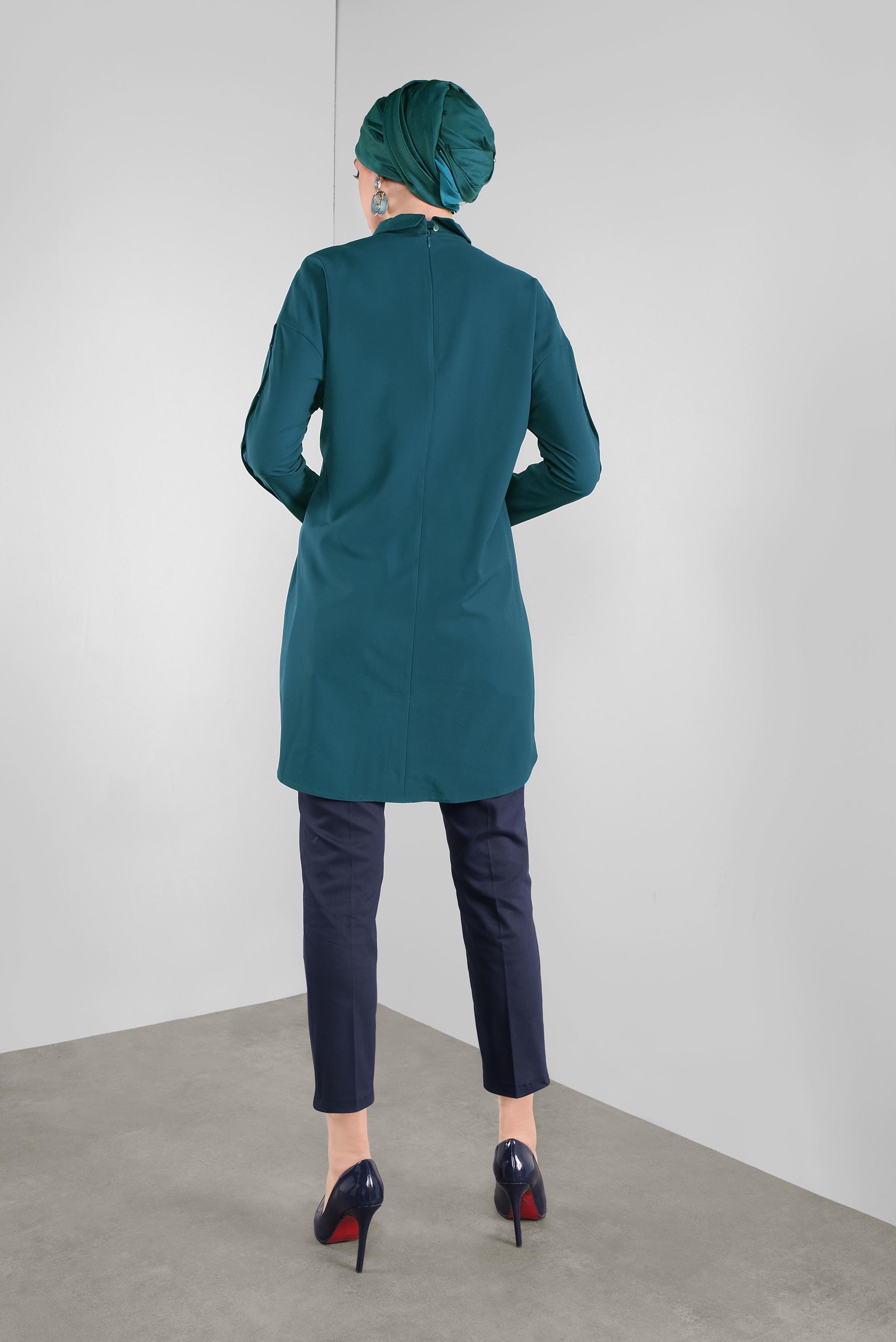 Tesettür giyim LACİVERT KLASİK KESİM PANTOLON 70135