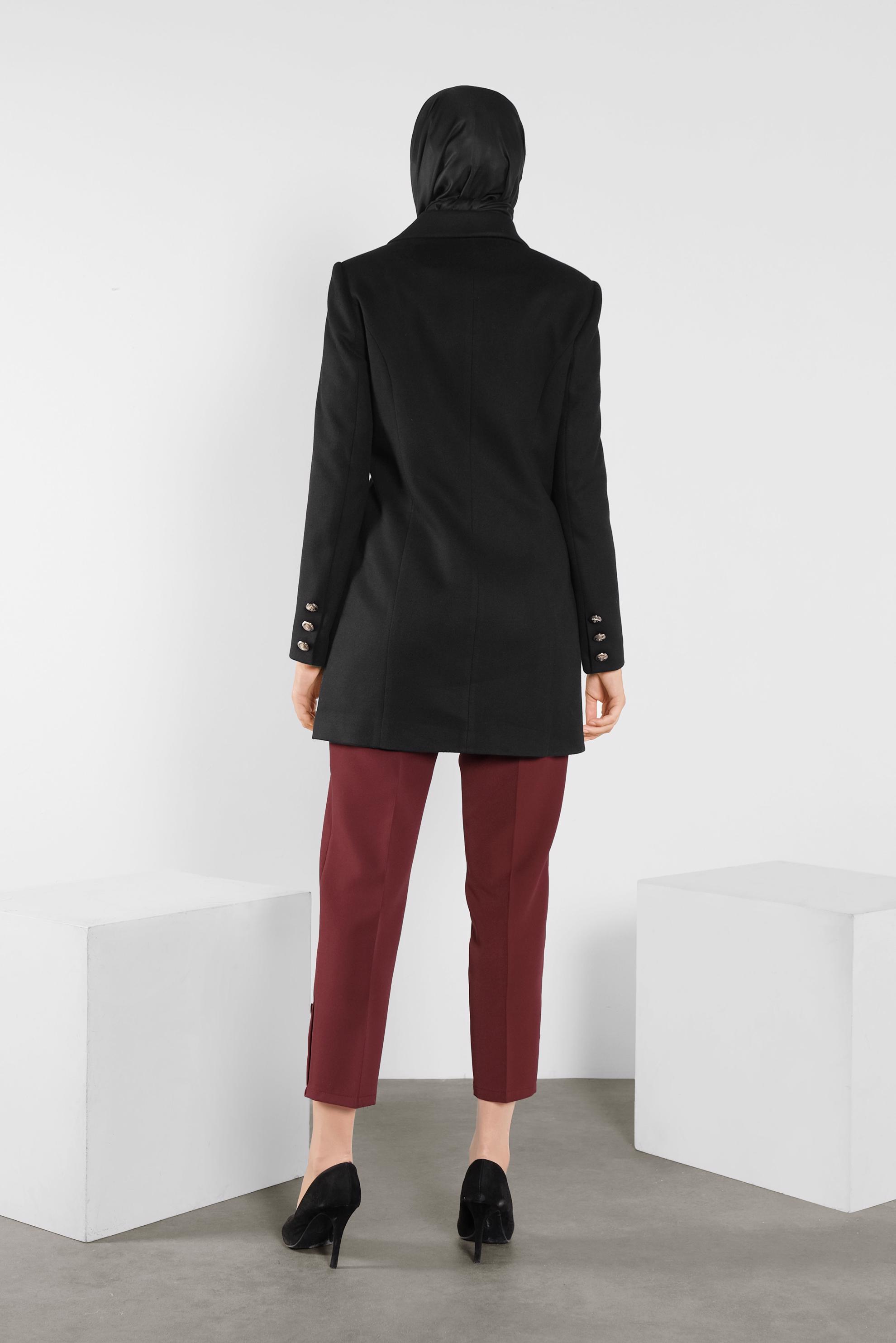 Tesettür giyim BORDO KLASİK PANTOLON 70136 