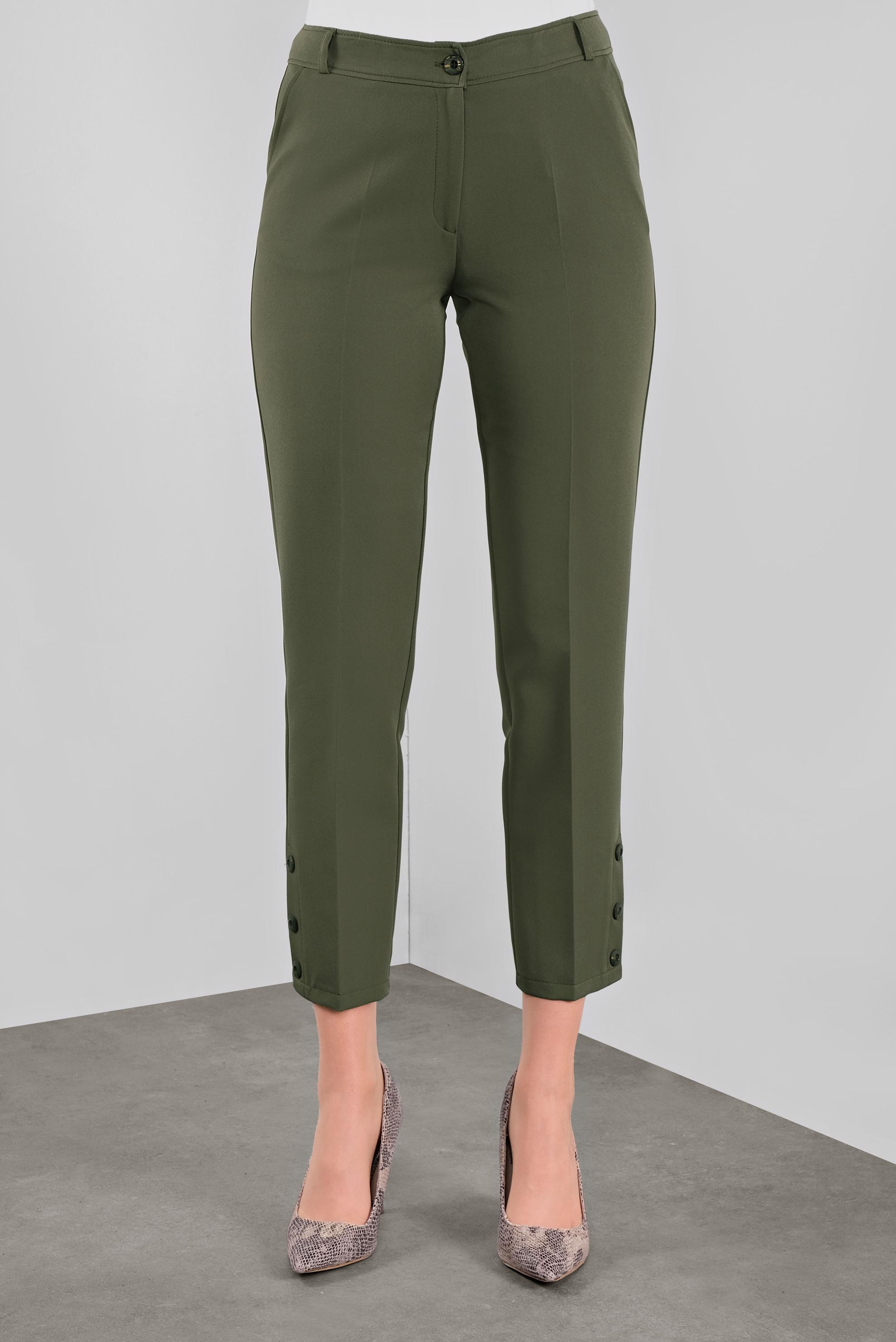 Tesettür giyim HAKİ KLASİK PANTOLON 70136 