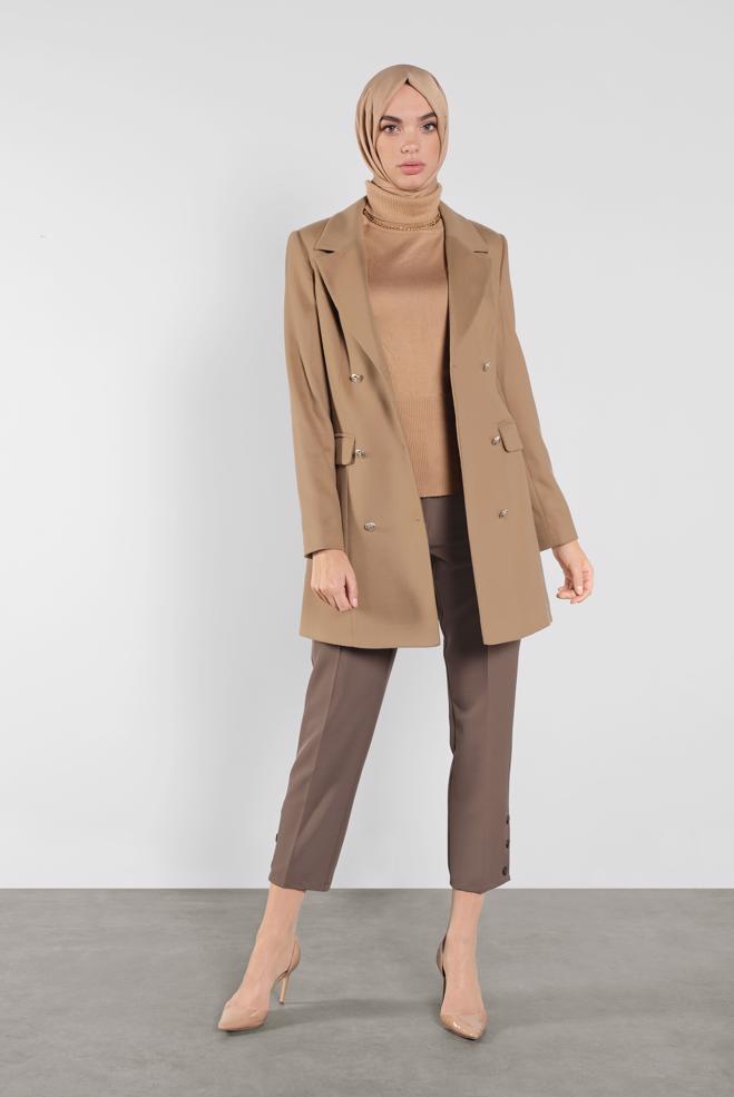 Tesettür giyim  Elegant Camel - ALVİNA