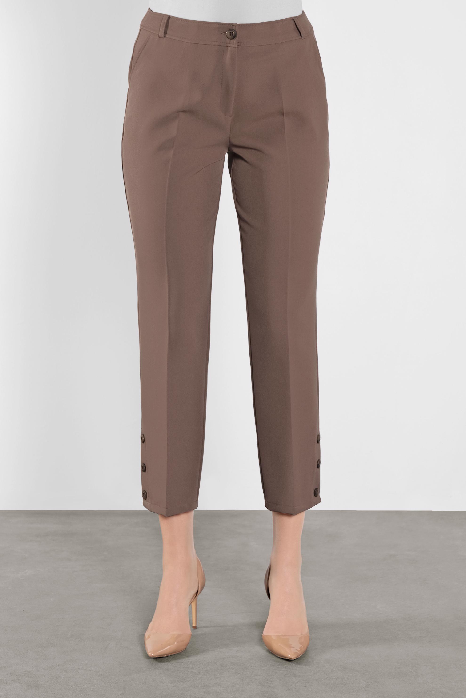 Tesettür giyim VİZON KLASİK PANTOLON 70136 