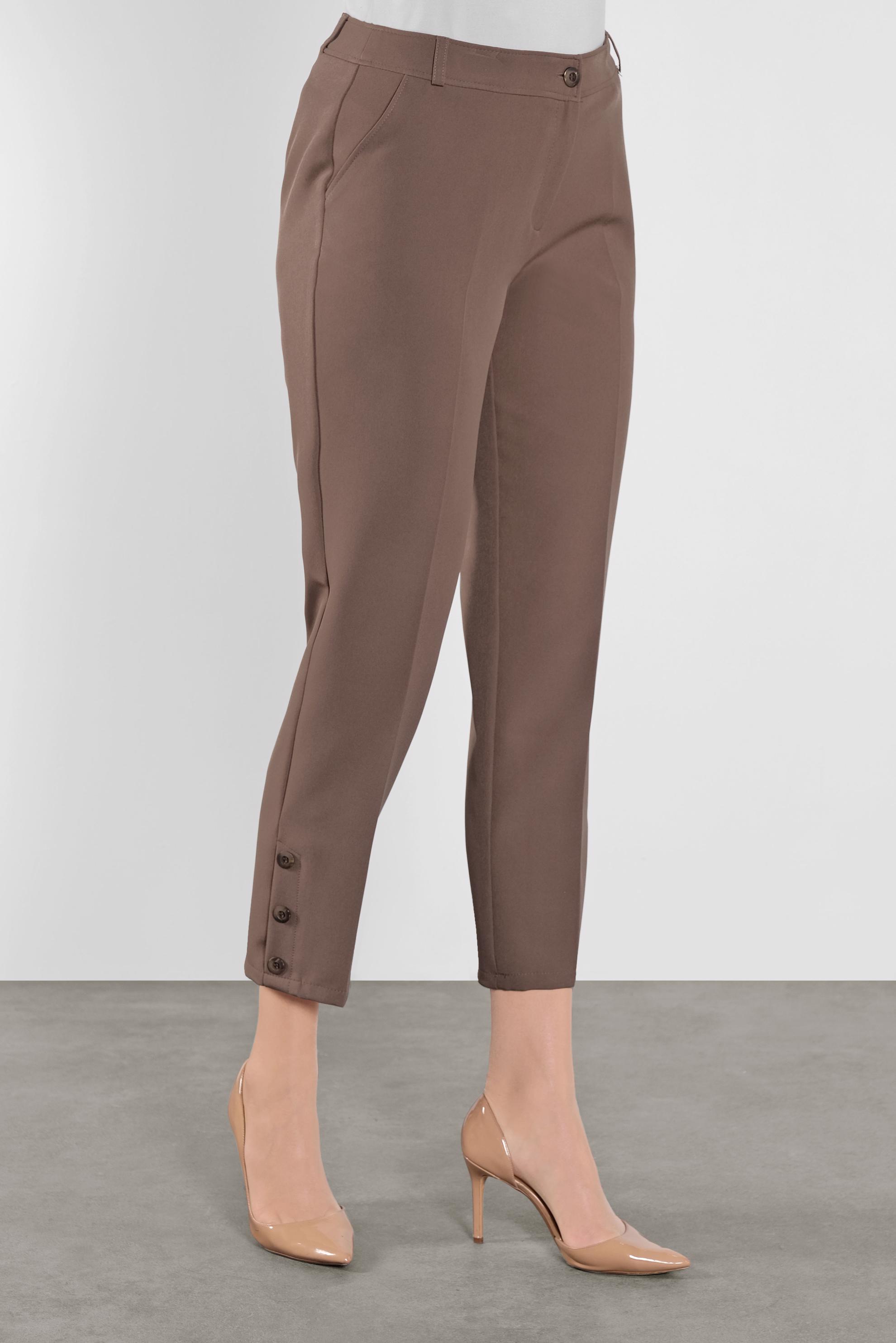 Tesettür giyim VİZON KLASİK PANTOLON 70136 