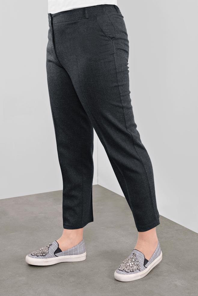 Vêtements hijab NOIR PANTALON À TAILLE MI-HAUTE 70138  - ALVİNA