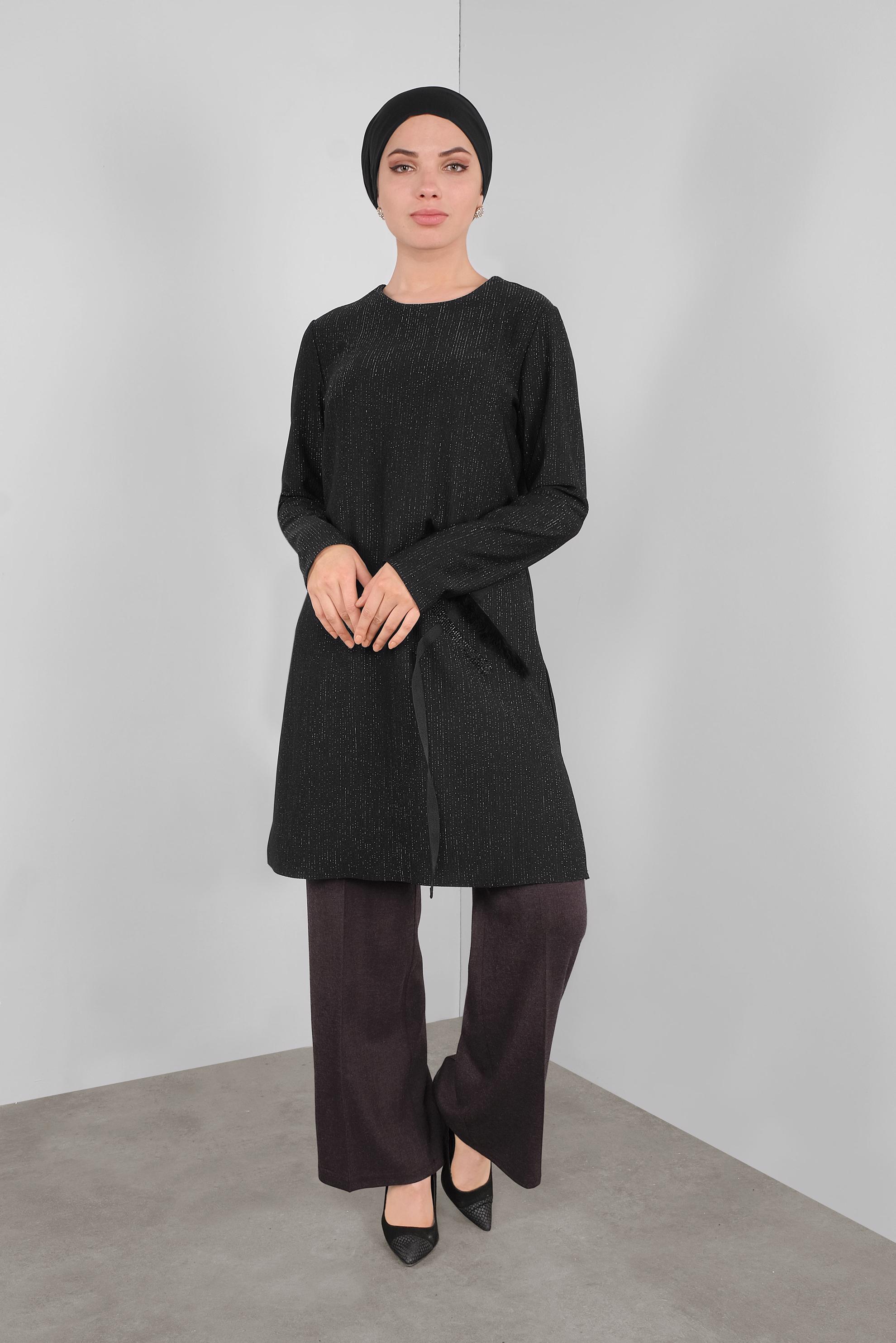 Tesettür giyim MÜRDÜM BOL KESİM KLASİK PANTOLON 70139