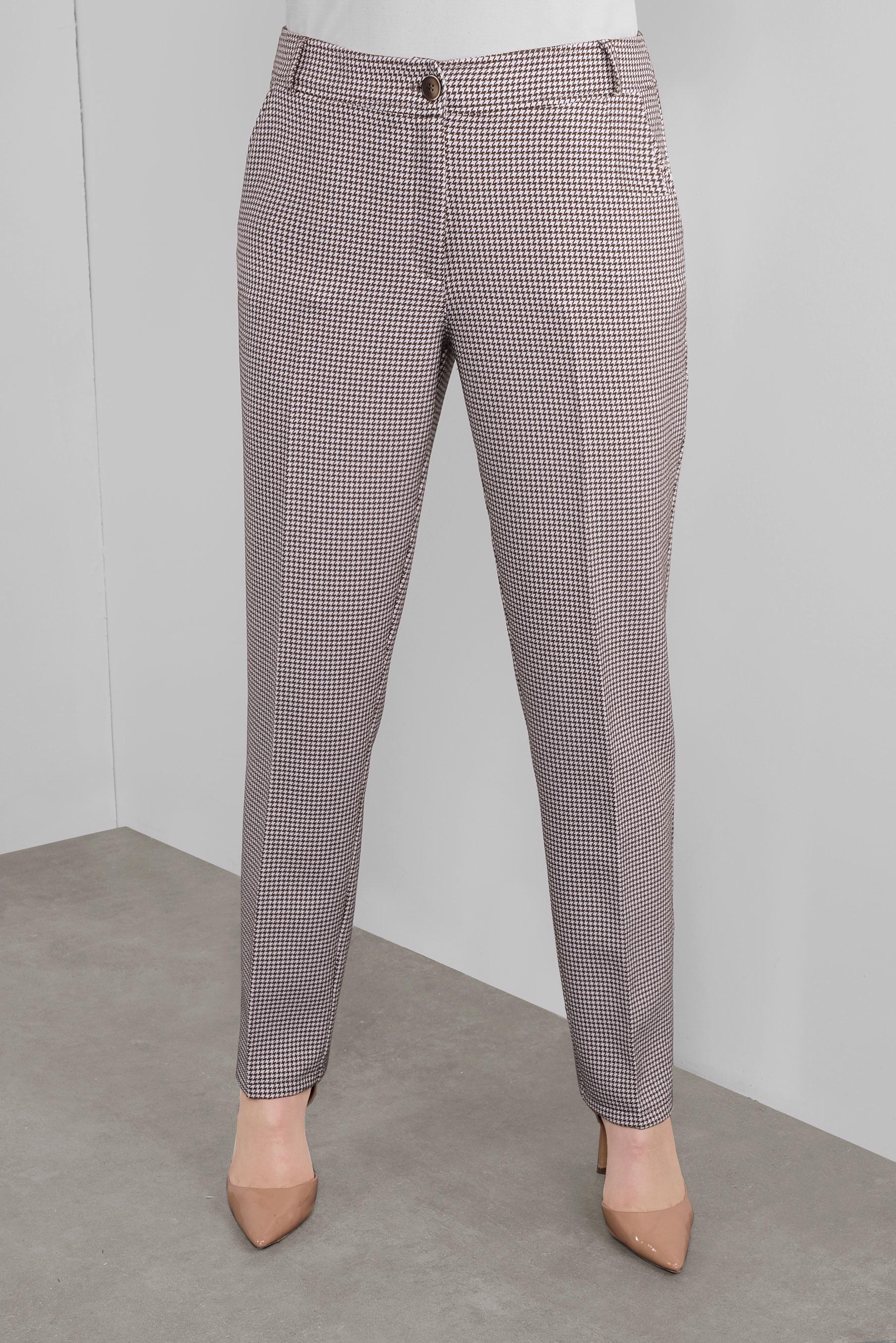 Tesettür giyim KAHVE KAZAYAĞI DESENLİ PANTOLON 70148 