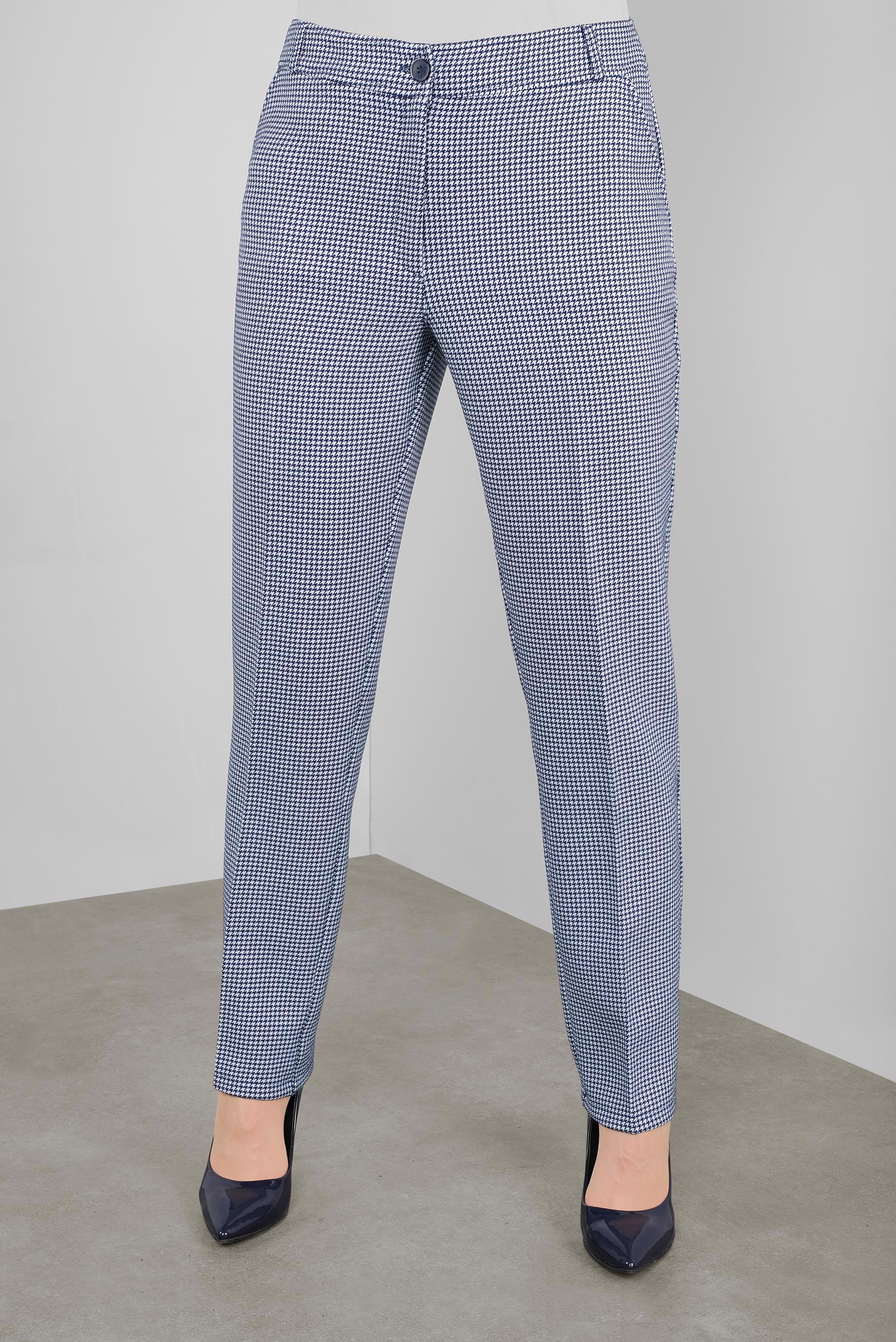 Tesettür giyim LACİVERT KAZAYAĞI DESENLİ PANTOLON 70148 