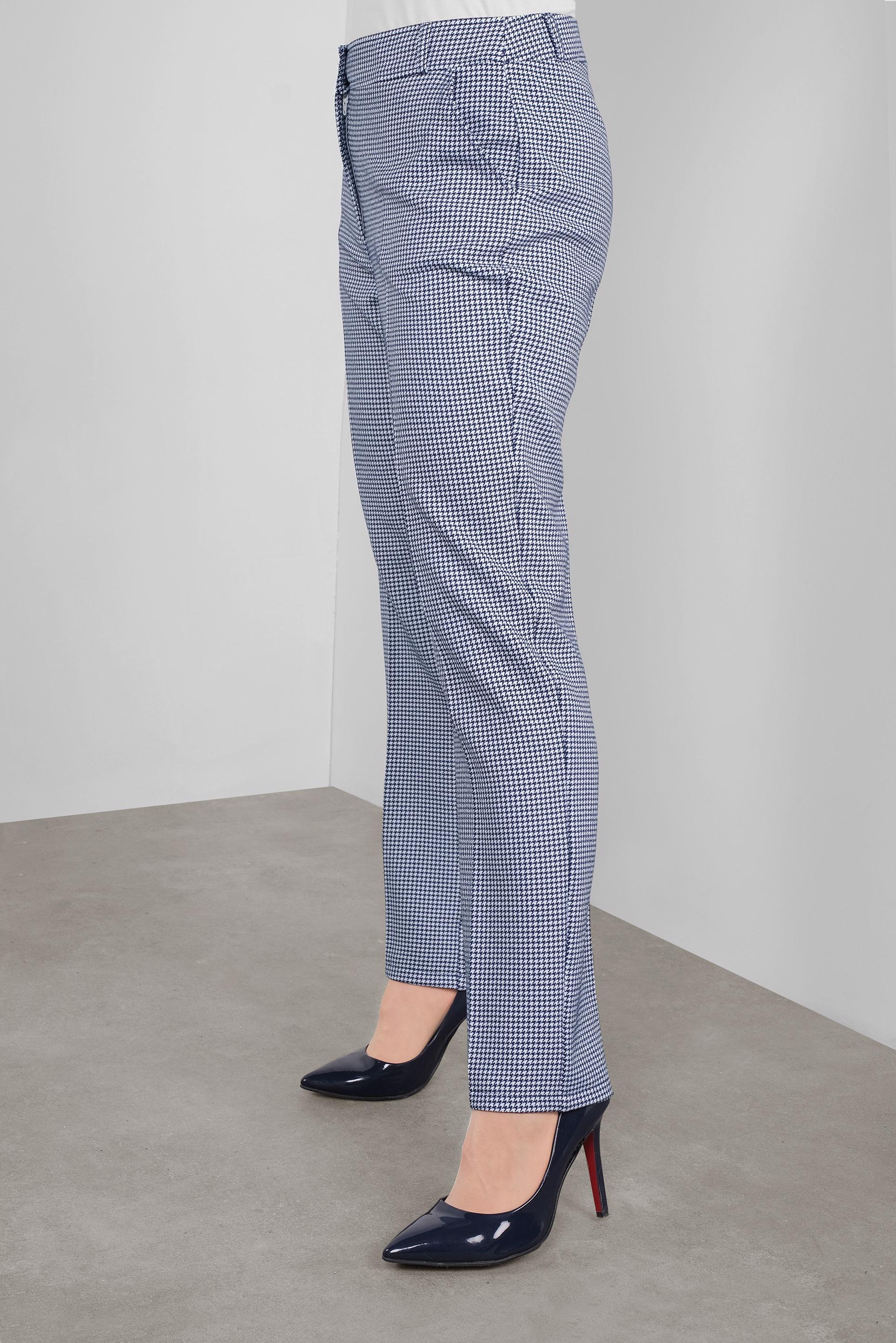 Tesettür giyim LACİVERT KAZAYAĞI DESENLİ PANTOLON 70148 