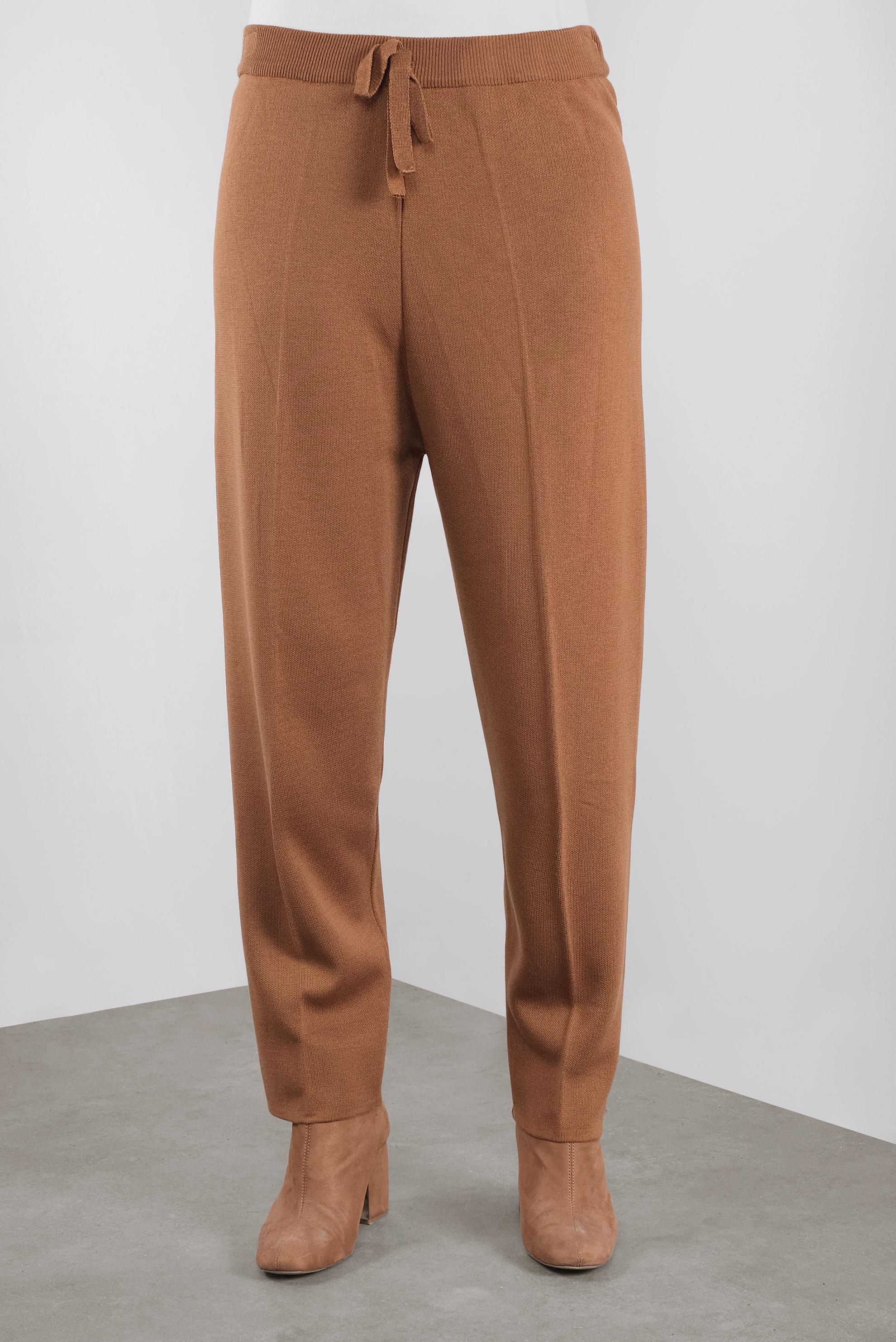 Tesettür giyim TABA TRİKO PANTOLON 70149  