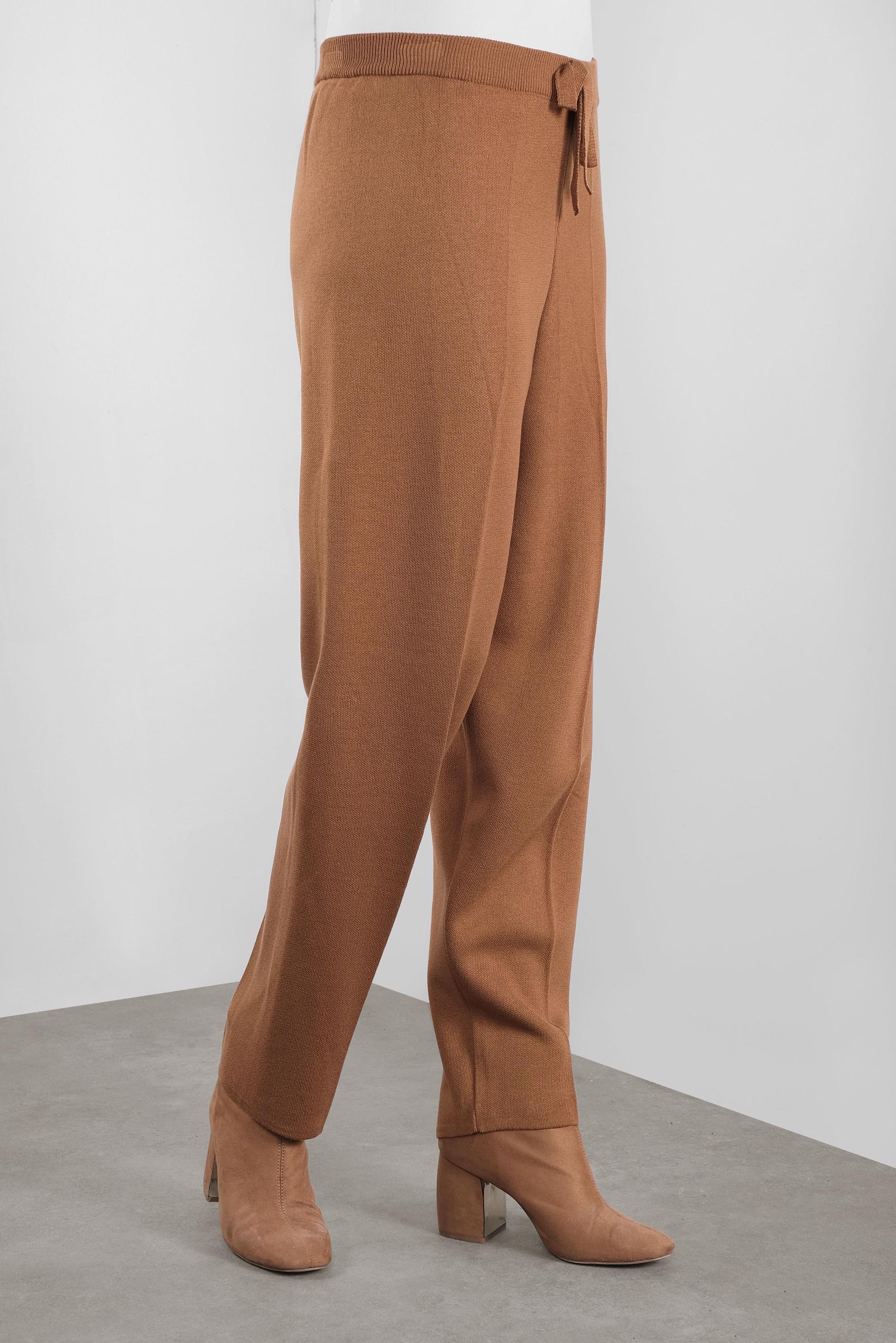 Tesettür giyim TABA TRİKO PANTOLON 70149  