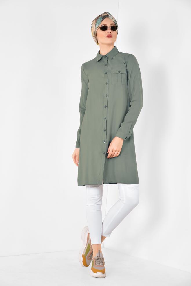 Tesettür giyim  DÜŞÜK BEL DAR PANTOLON 7513 - ALVİNA