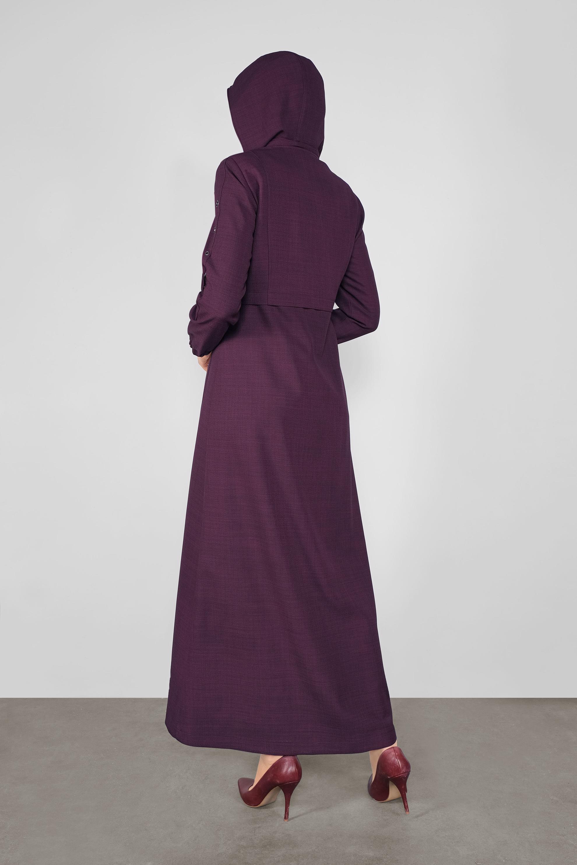 Tesettür giyim MÜRDÜM FERMUARLI PARDESÜ 10294 