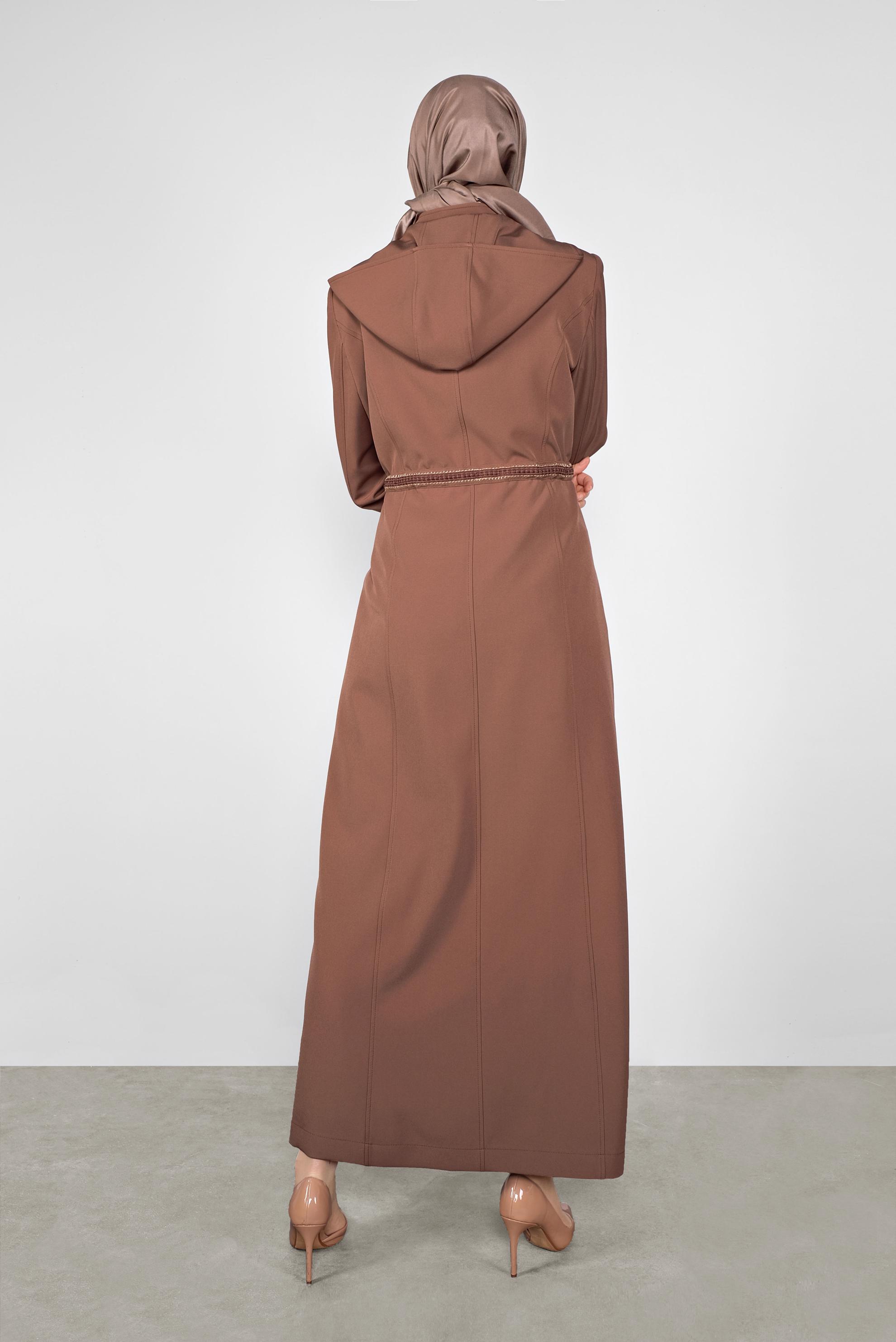 Hijab clothing TABA EMBROIDERED TOPCOAT 10295 