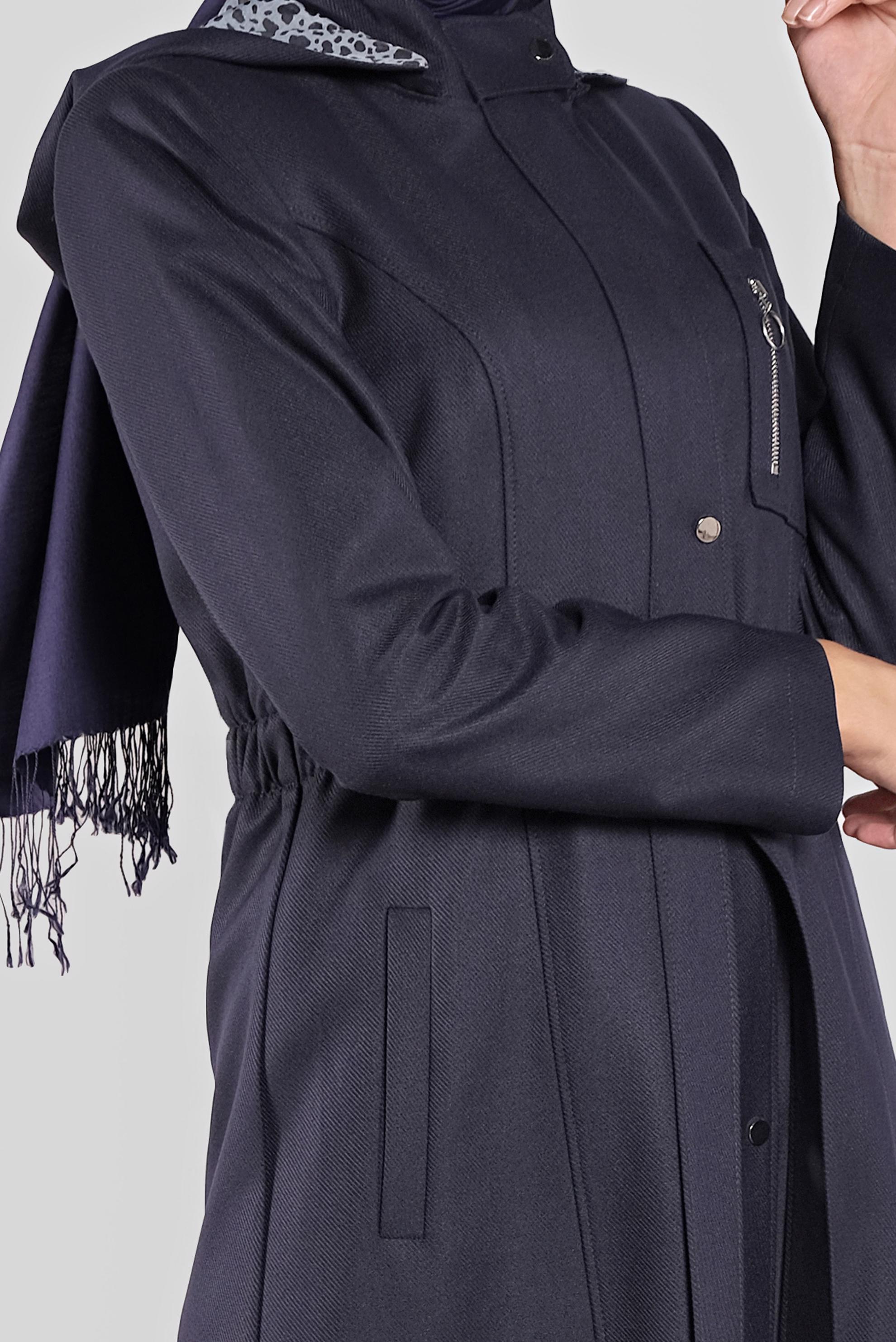 Tesettür giyim LACİVERT KUŞAKLI PARDESÜ 10298