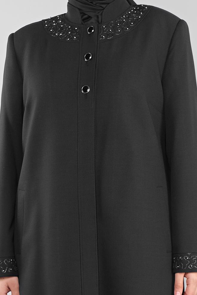 Vêtements hijab NOIR 10313 HERA PARDESÜ 46/54 TEK44 - ALVİNA