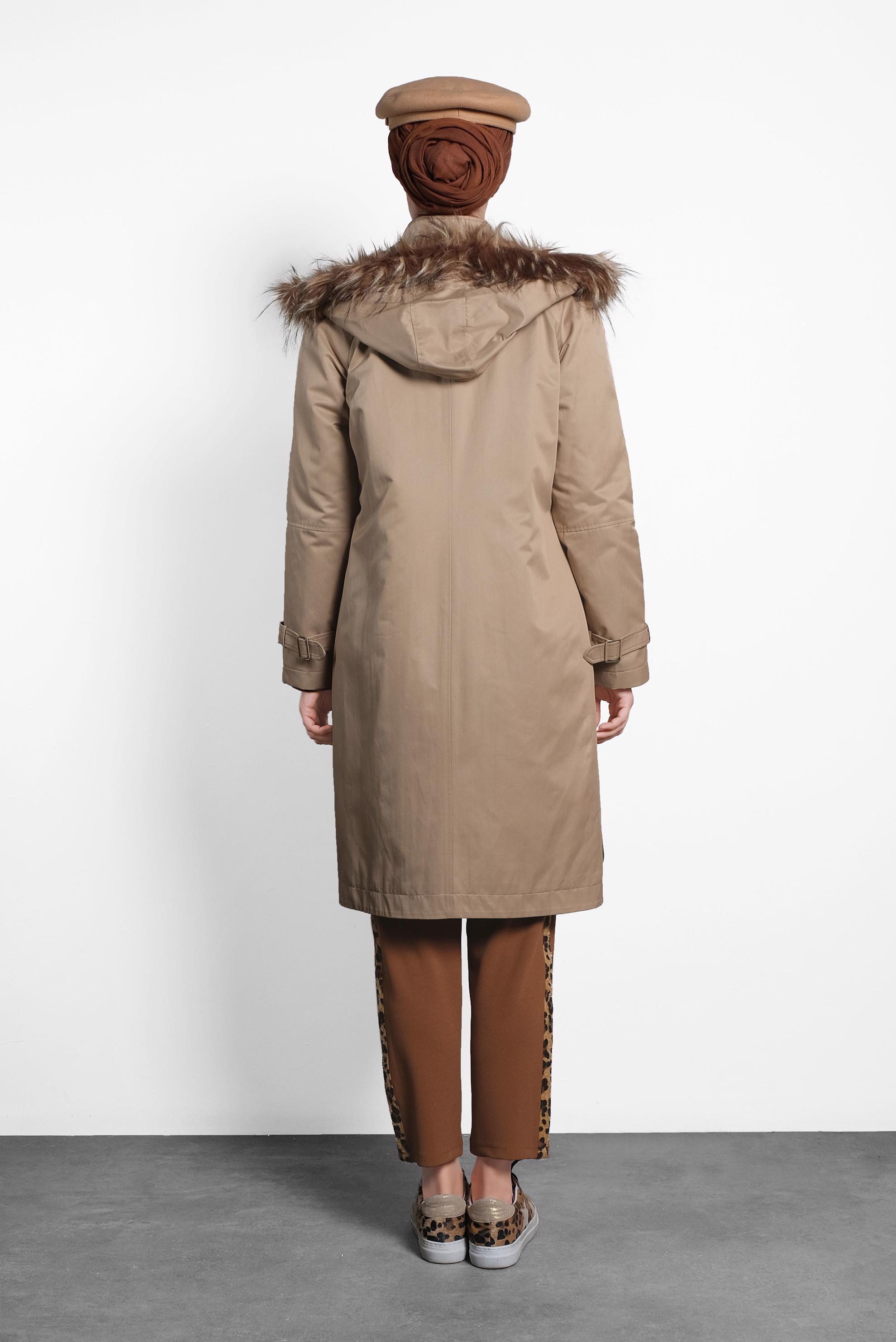 Vêtements hijab BRUN PARKA À CAPUCHE 90002 