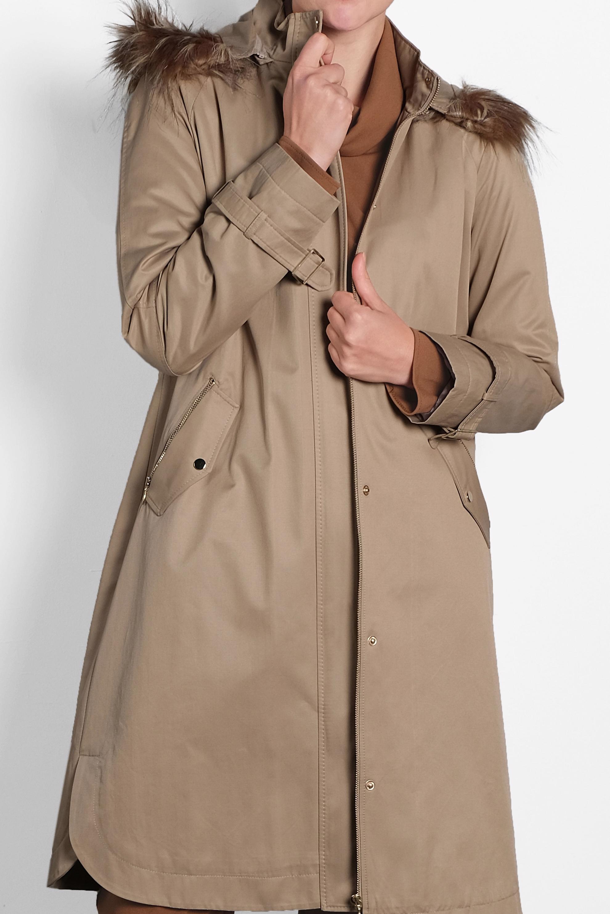 Vêtements hijab BRUN PARKA À CAPUCHE 90002 