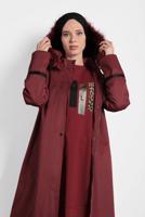 ZIPPED FAUX-FUR-TRIM HOODED PARKA 90011 