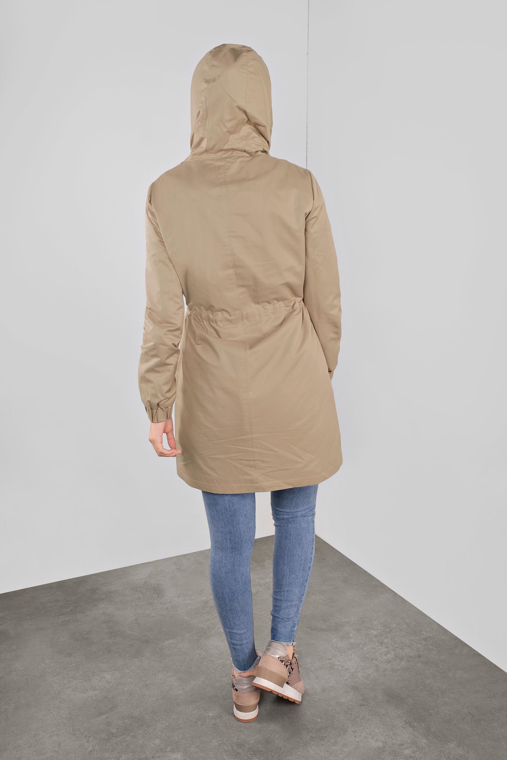 Vêtements hijab BRUN PARKA ZIPPÉ AVEC CAPUCHE 90127