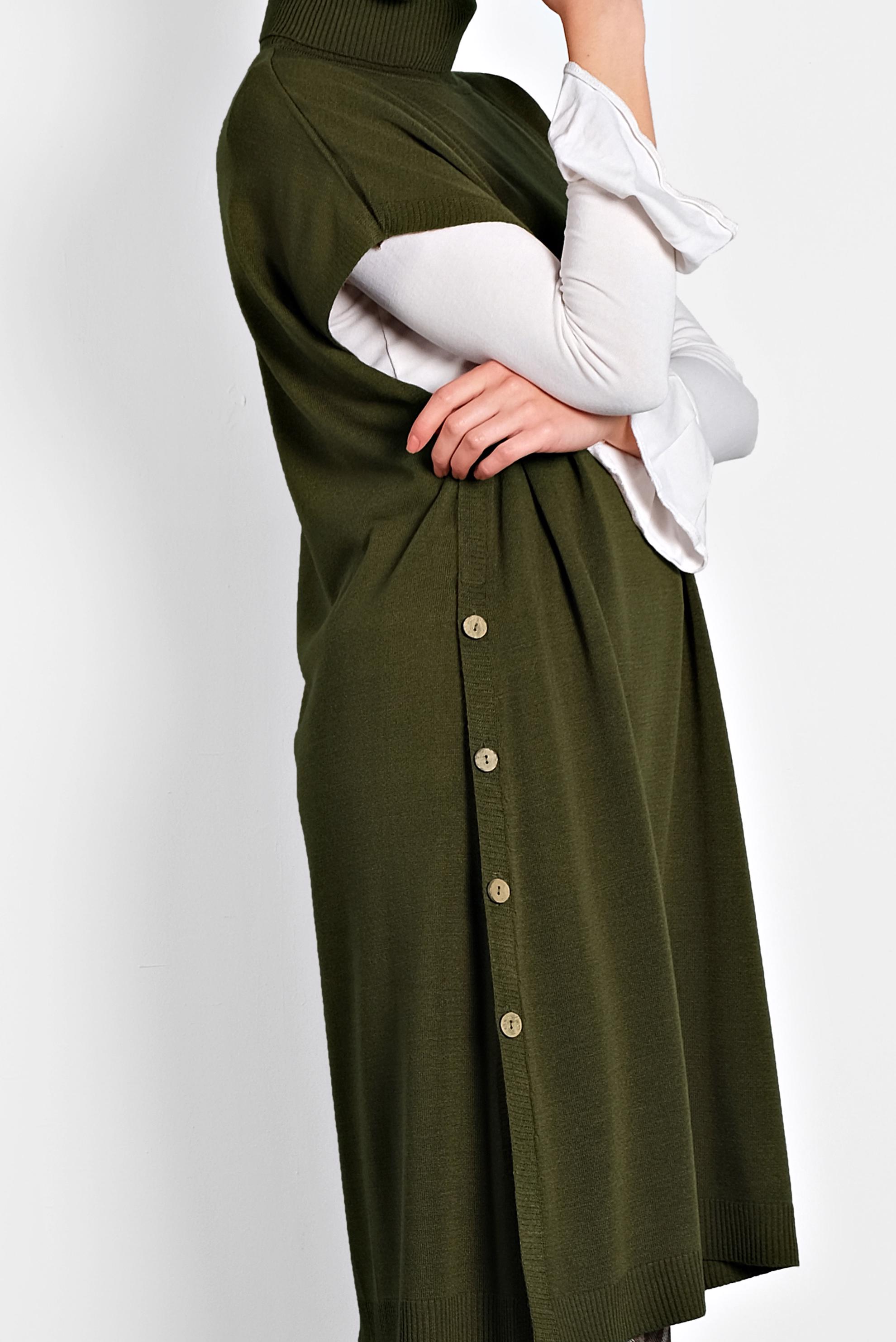 Tesettür giyim HAKİ TRİKO SÜVETER 40014