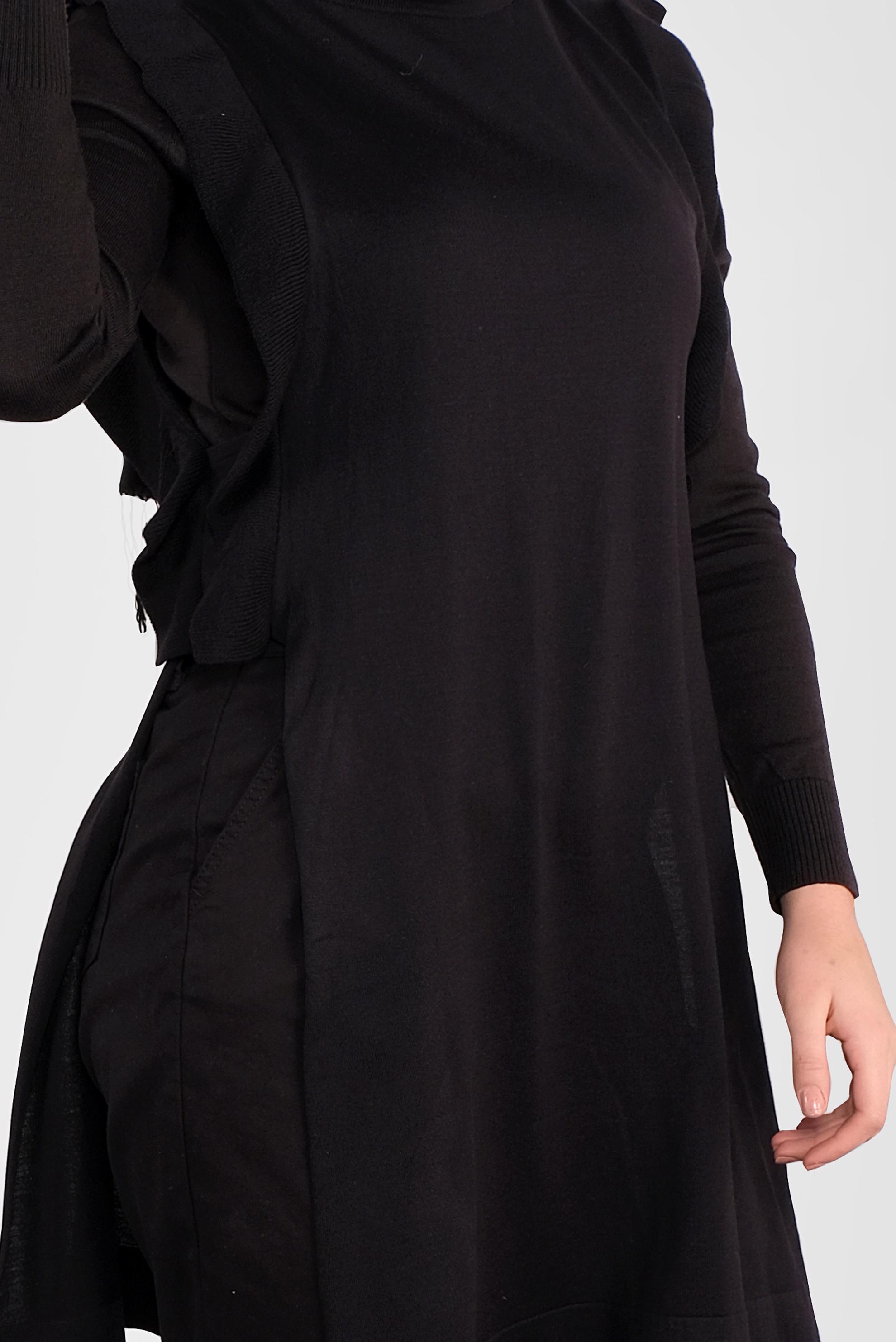 Tesettür giyim SİYAH TRİKO SÜVETER  41039 