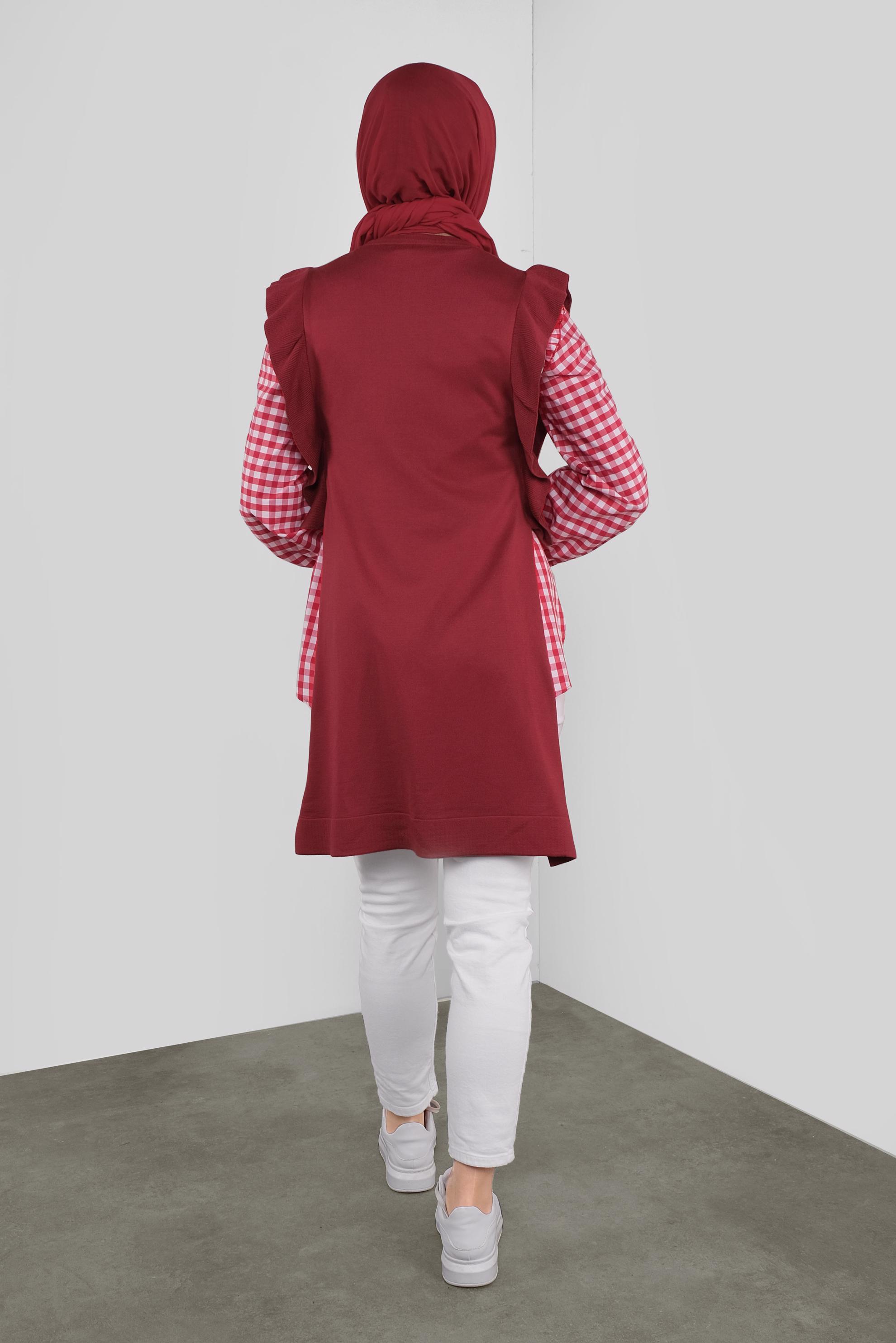 Vêtements hijab ROUGE PULL EN TRICOT 41039