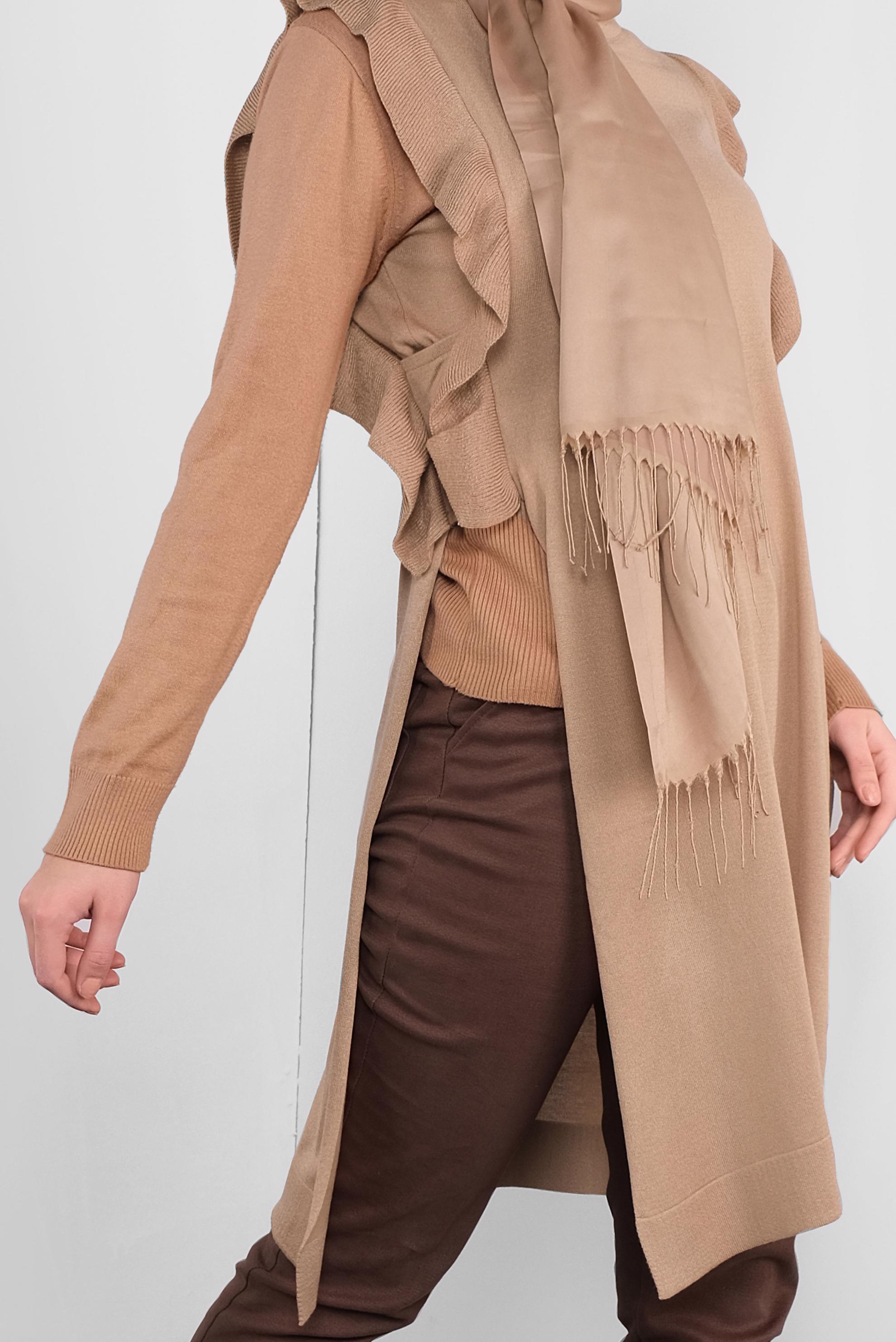 Vêtements hijab BRUN PULL EN TRICOT 41039