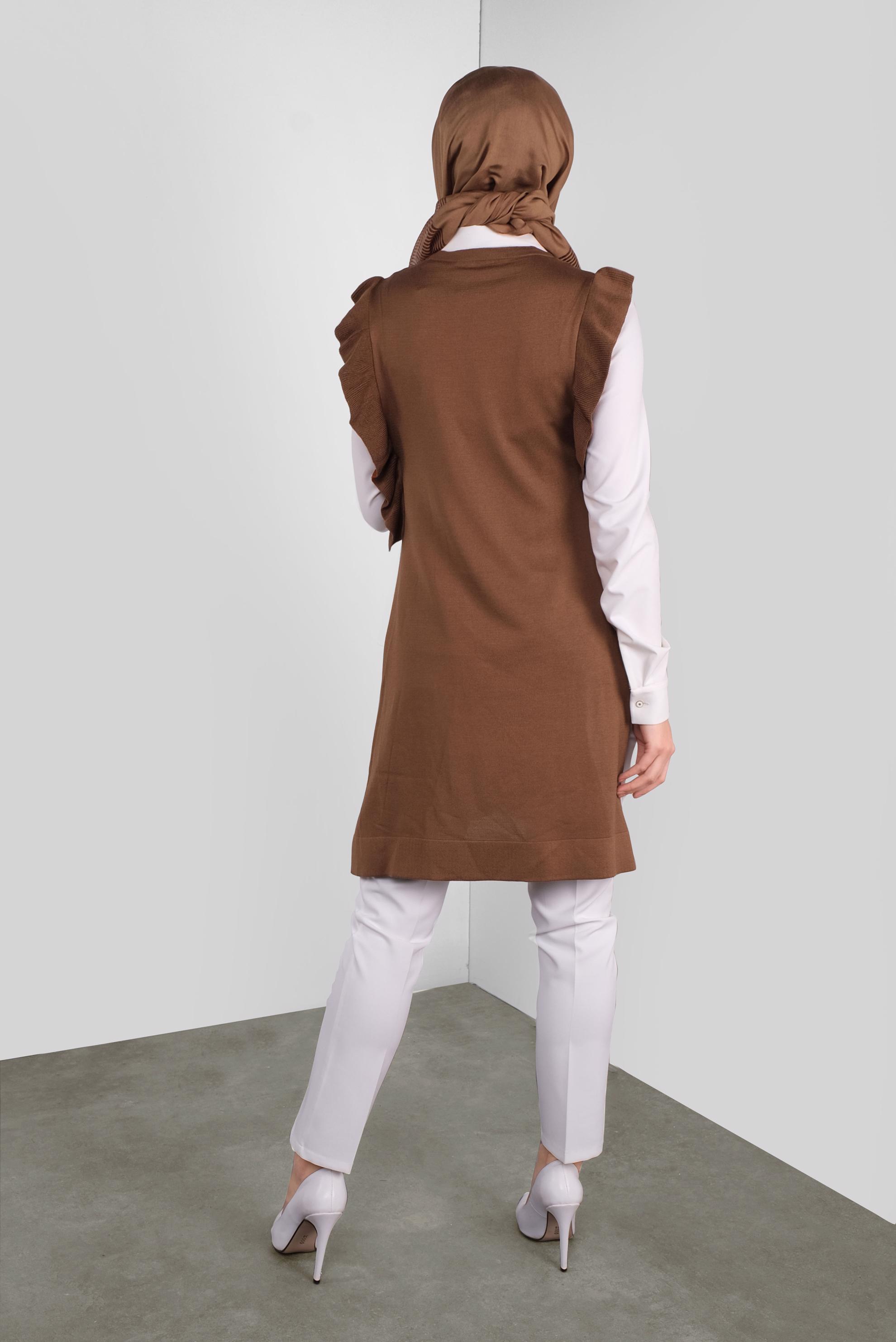 Tesettür giyim TABA TRİKO SÜVETER  41039 