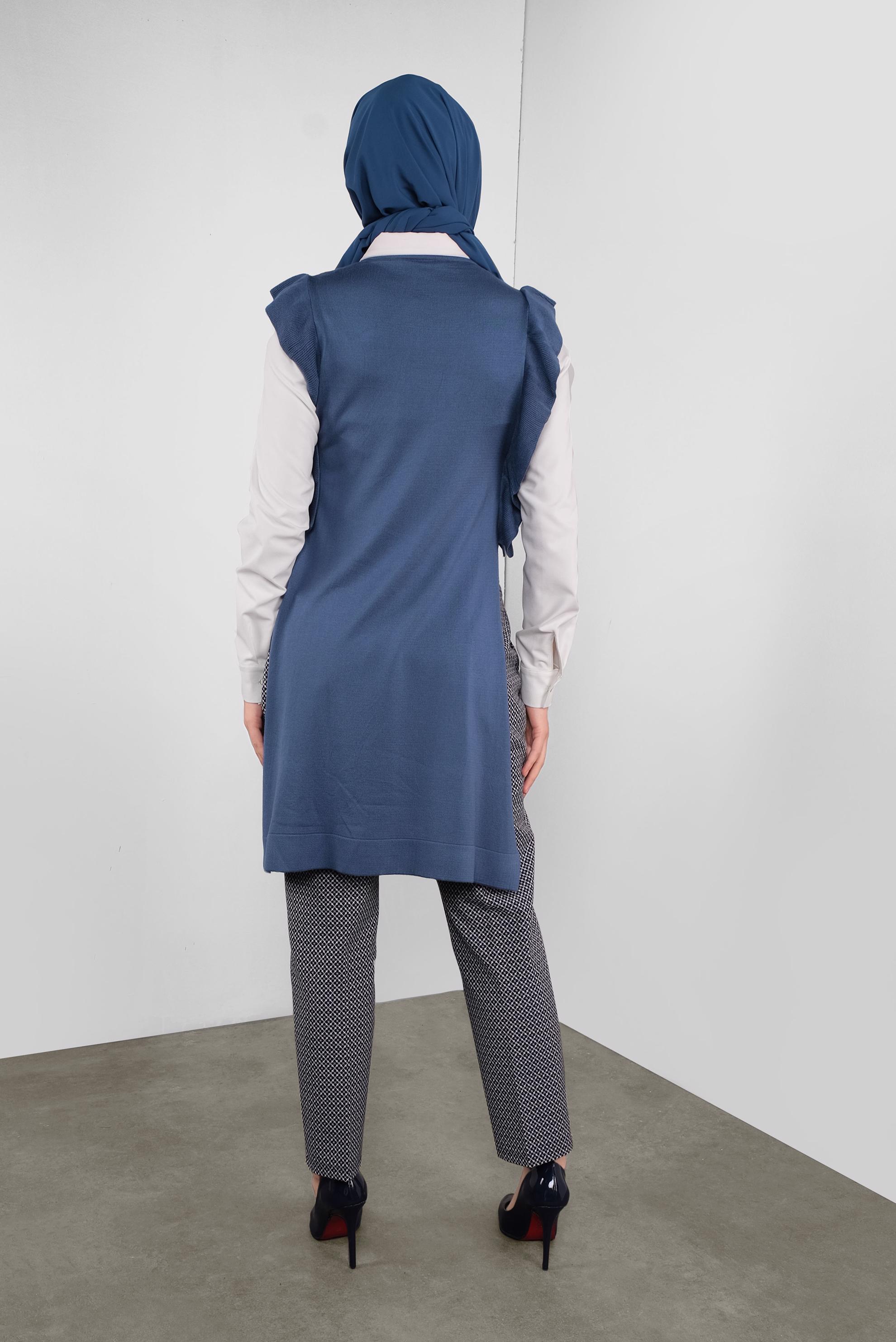 Tesettür giyim LACİVERT TRİKO SÜVETER  41039 