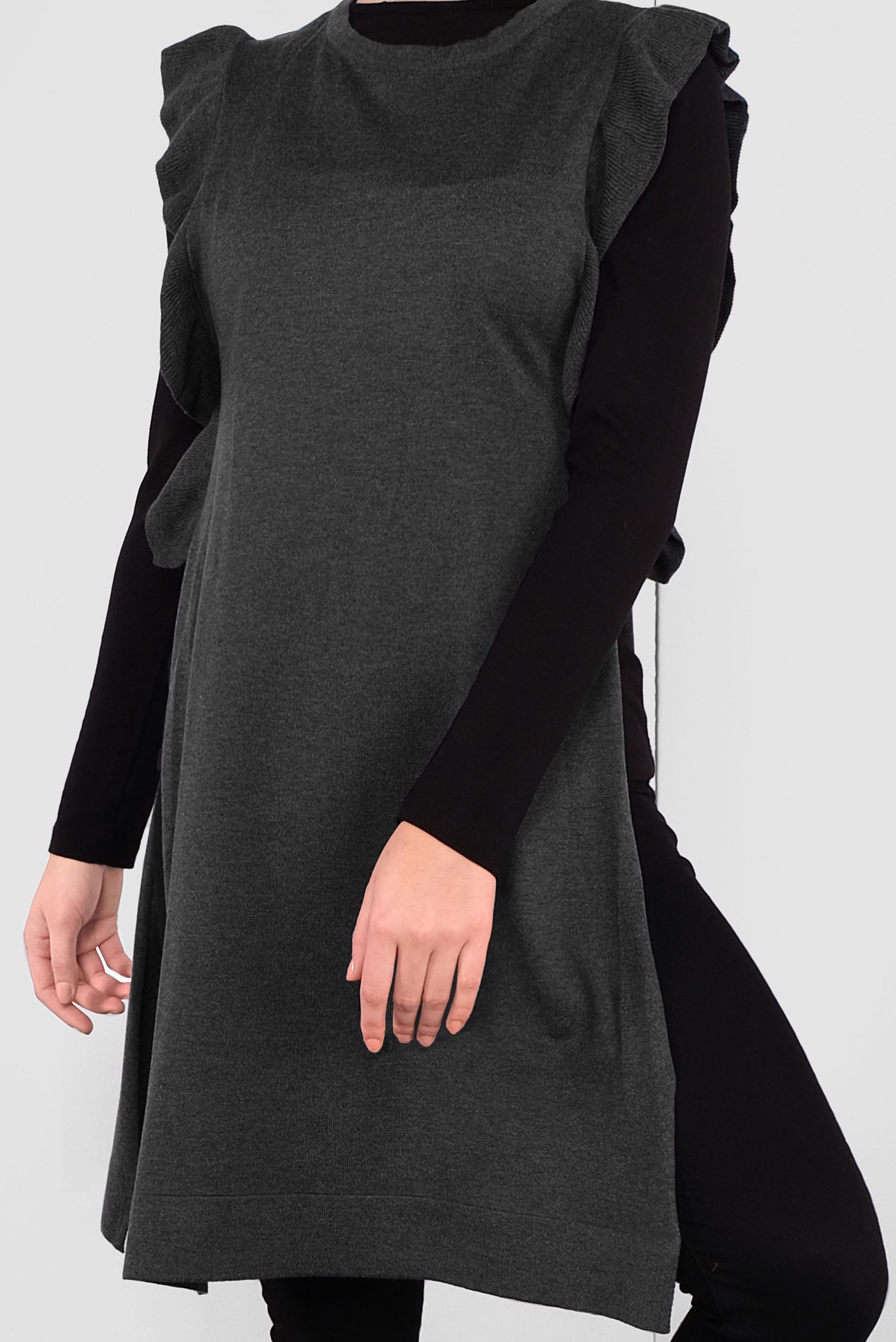 Vêtements hijab GRIS PULL EN TRICOT 41039