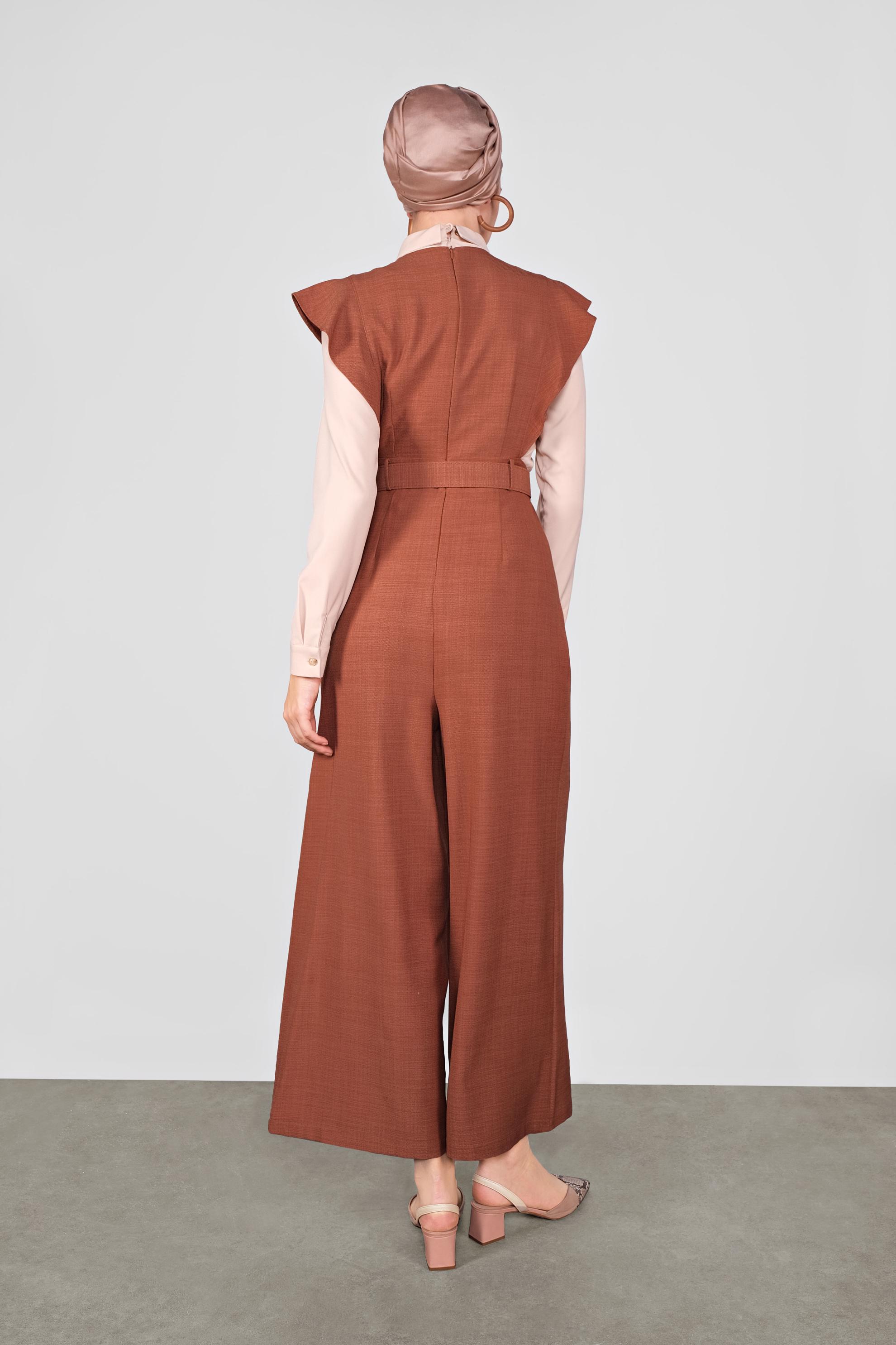 Tesettür giyim TURUNCU FIRFIRLI TULUM 41159 