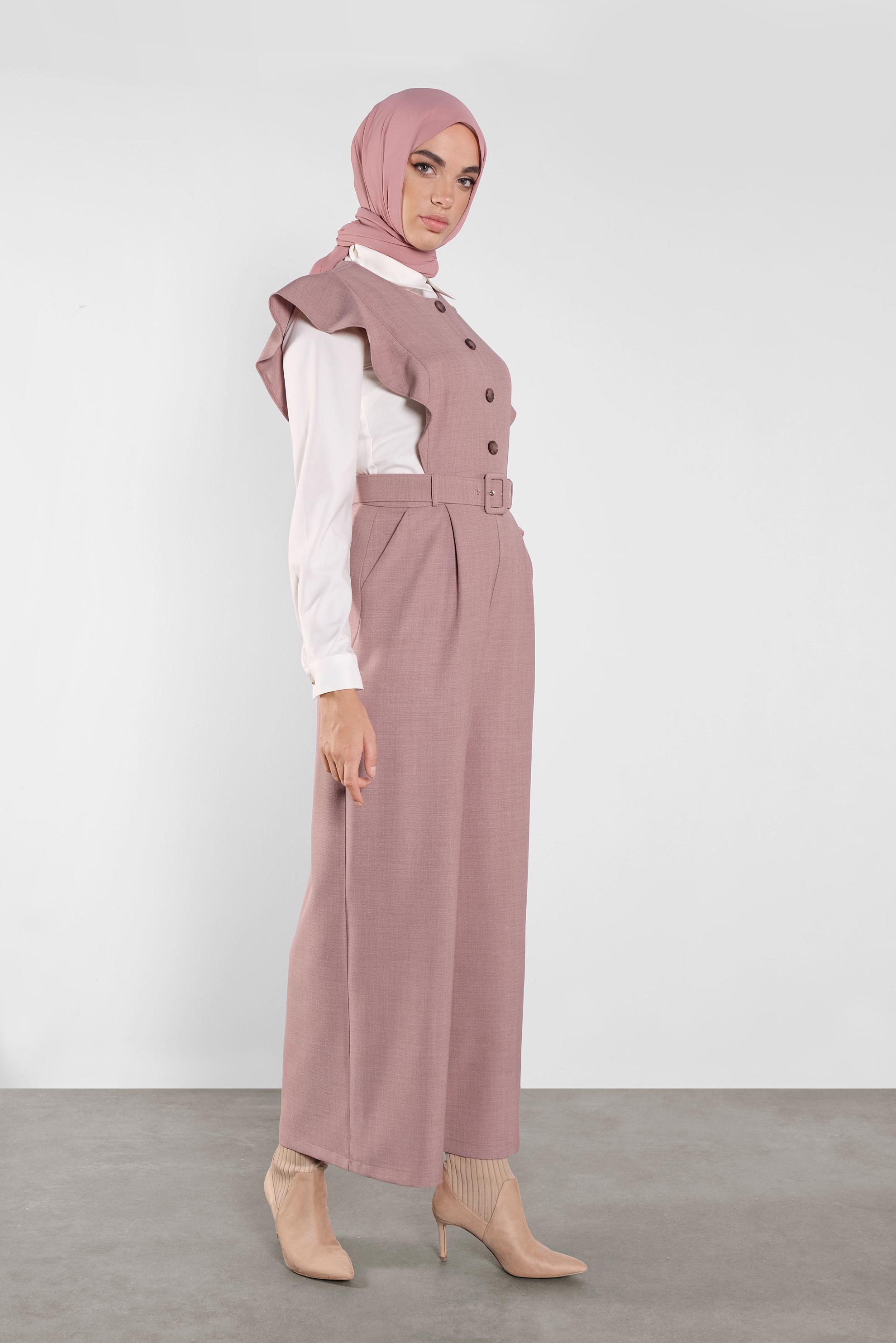 Tesettür giyim PUDRA FIRFIRLI TULUM 41159 