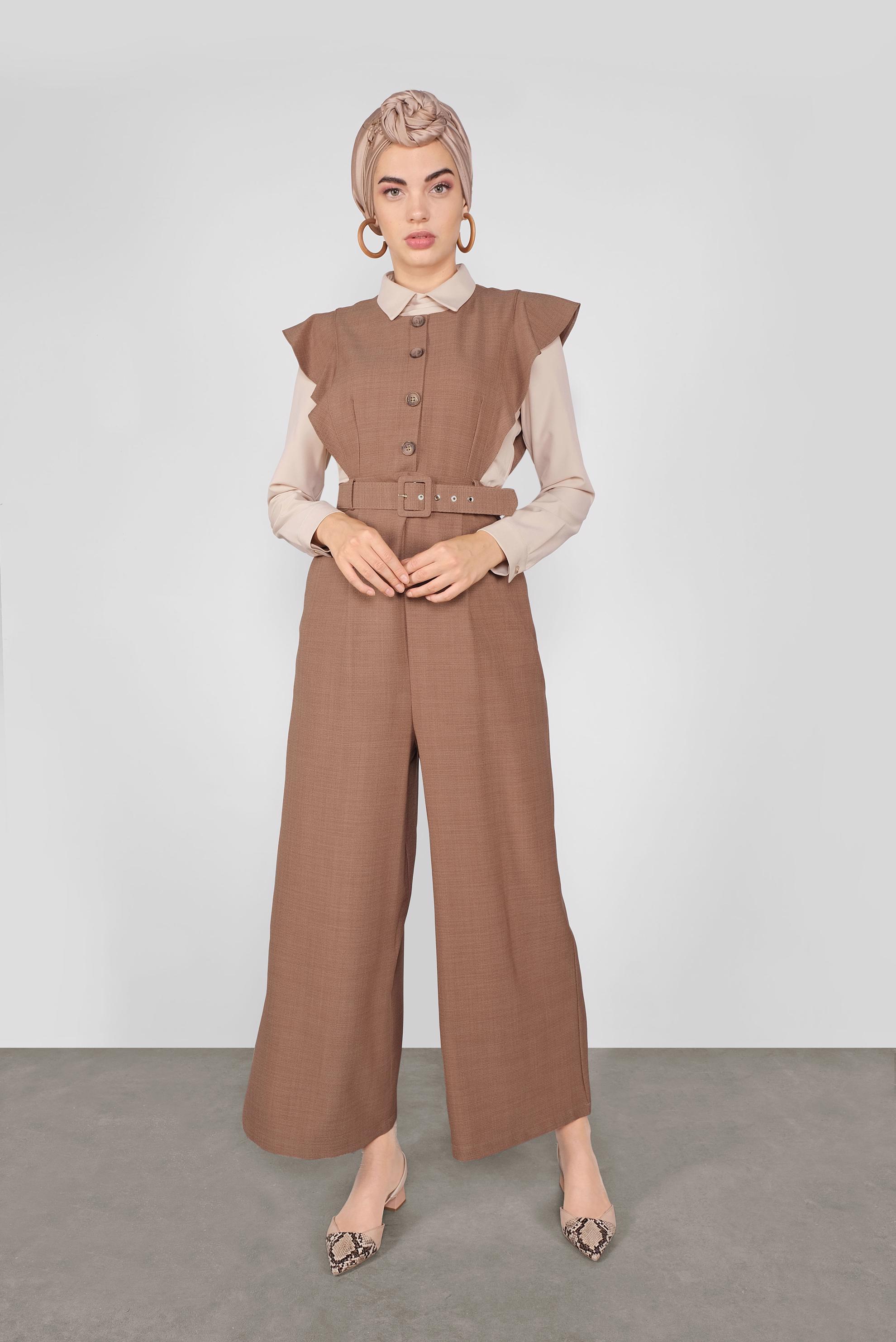 Vêtements hijab TABA COMBINAISON À RUCHÉE 41159