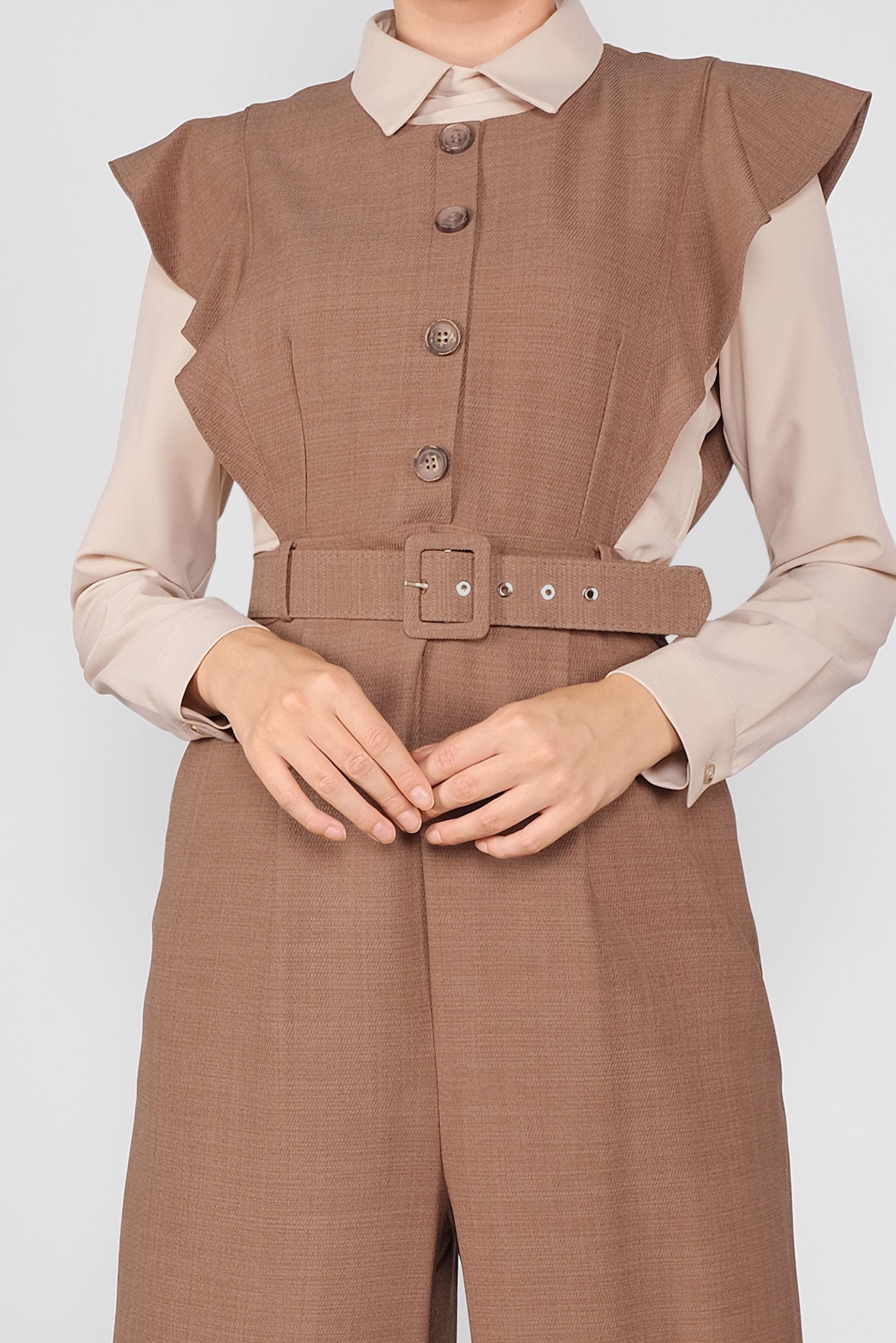 Vêtements hijab TABA COMBINAISON À RUCHÉE 41159