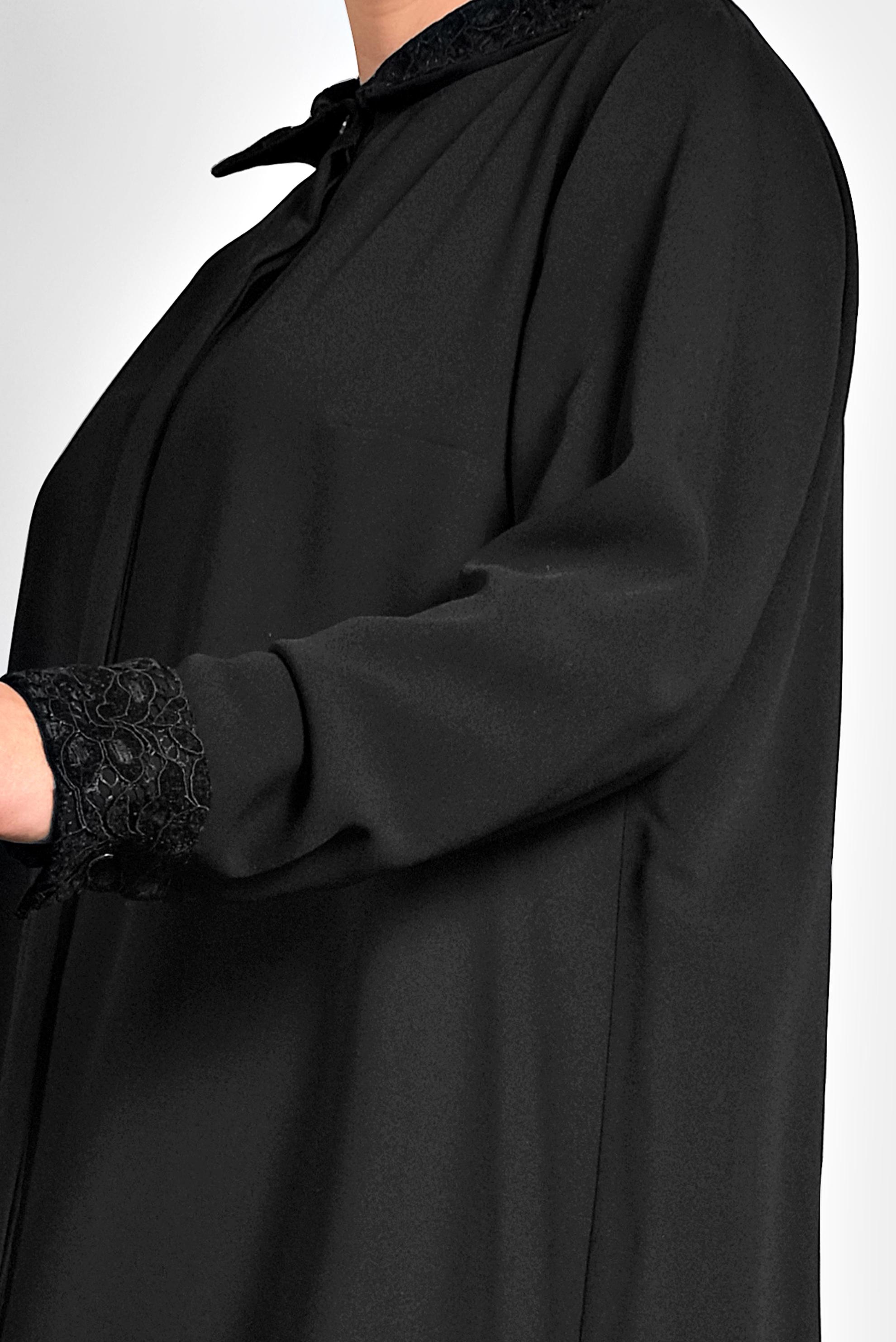 Tesettür giyim SİYAH ŞİFON TUNİK 20004 